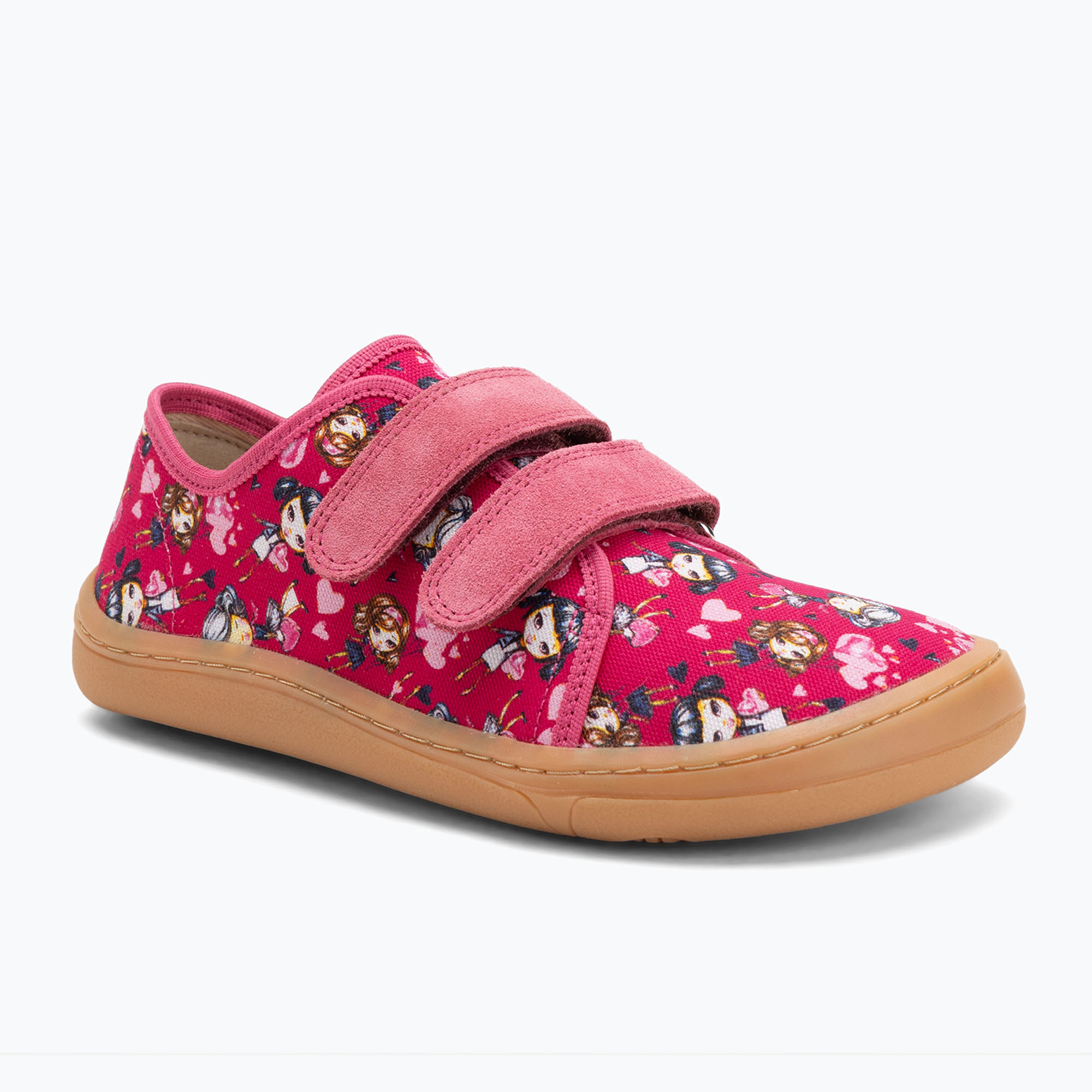 Buty barefoot dziecięce Froddo Canvas fuxia+ 