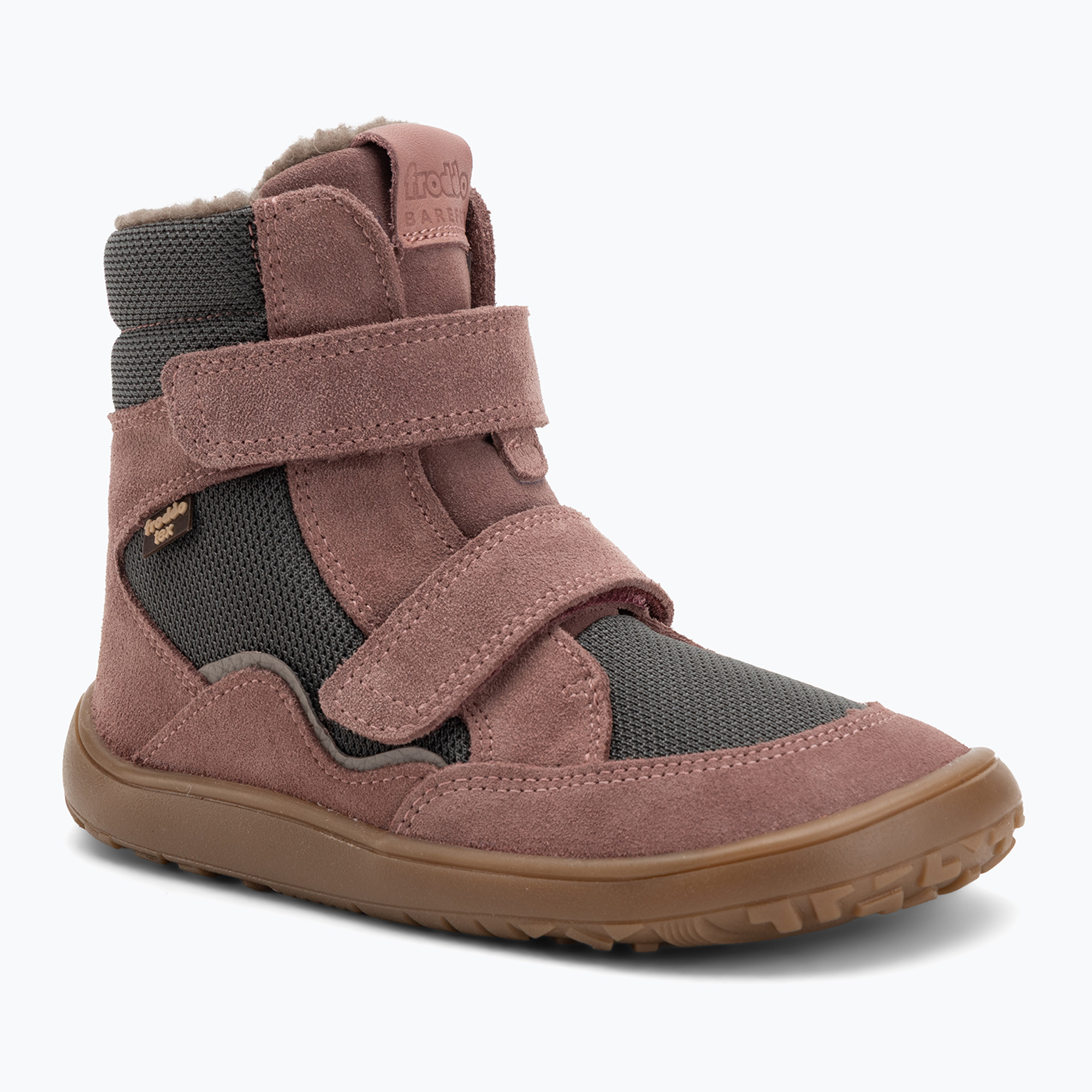 Śniegowce barefoot dziecięce Froddo Tex Winter grey/pink 