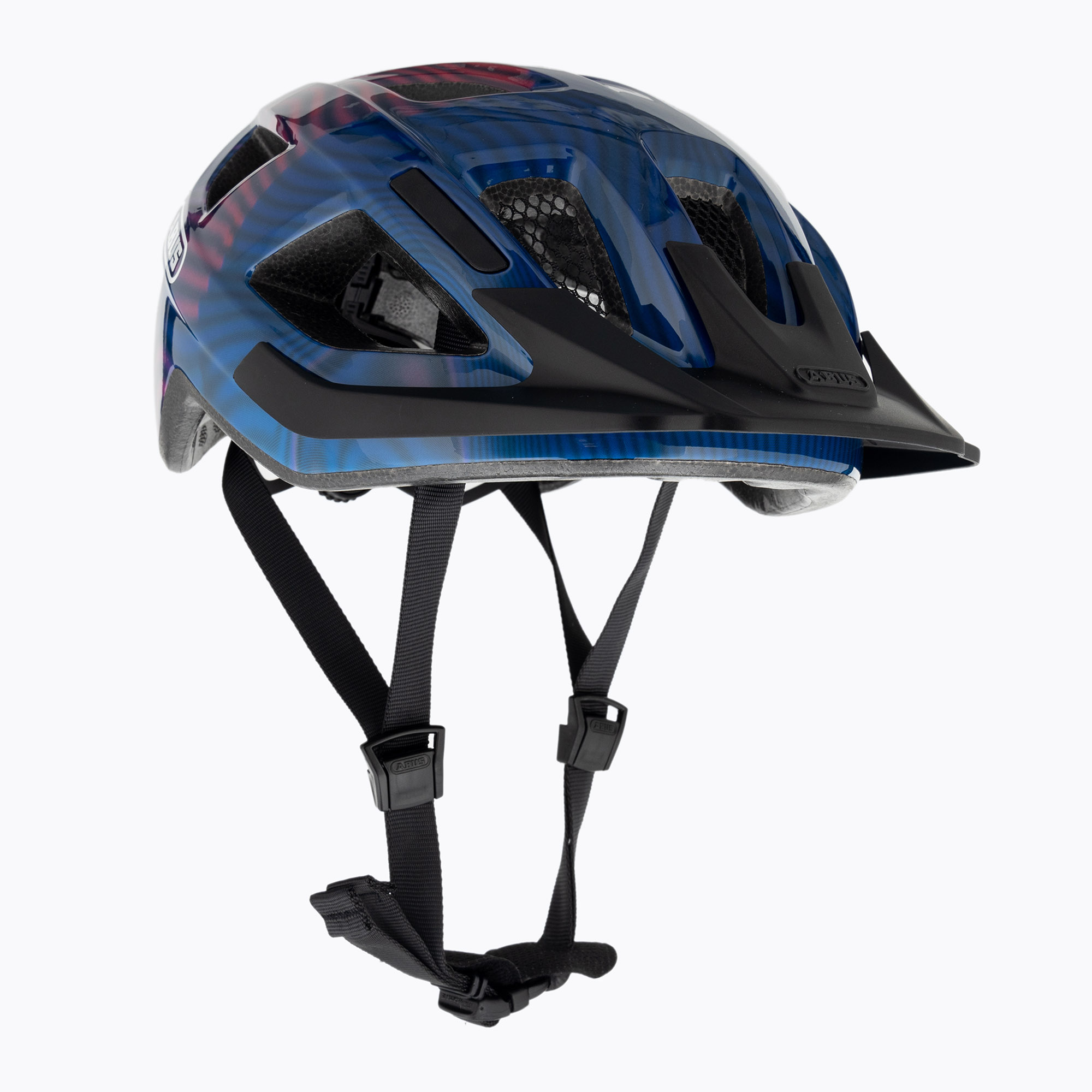 ABUS каска за велосипед Aduro 3.0 лилави вълни