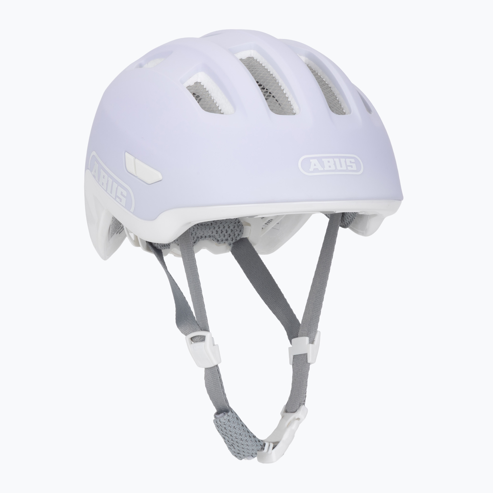 Детска велосипедна каска ABUS Smiley 3.0 ACE LED pure lavender