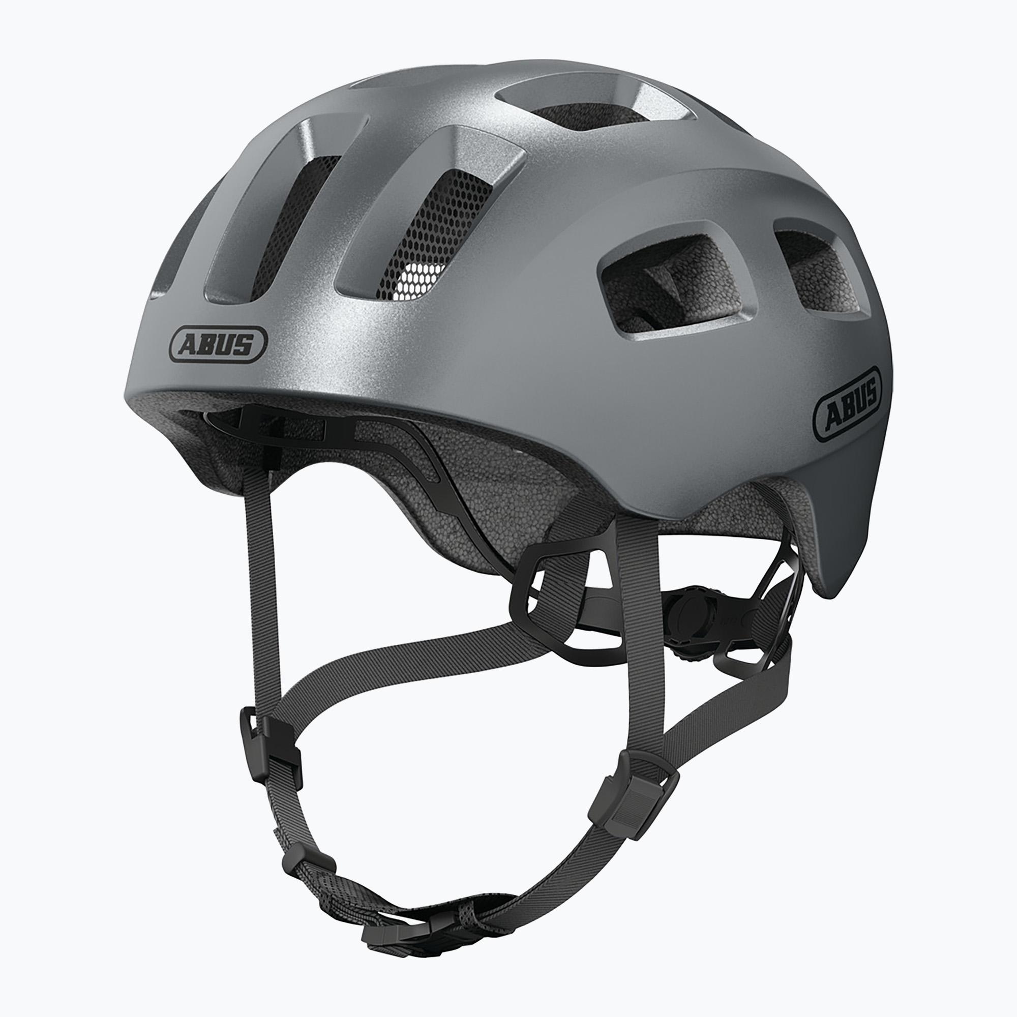Cască de ciclism pentru copii ABUS Youn-I 2.0 graphite silver