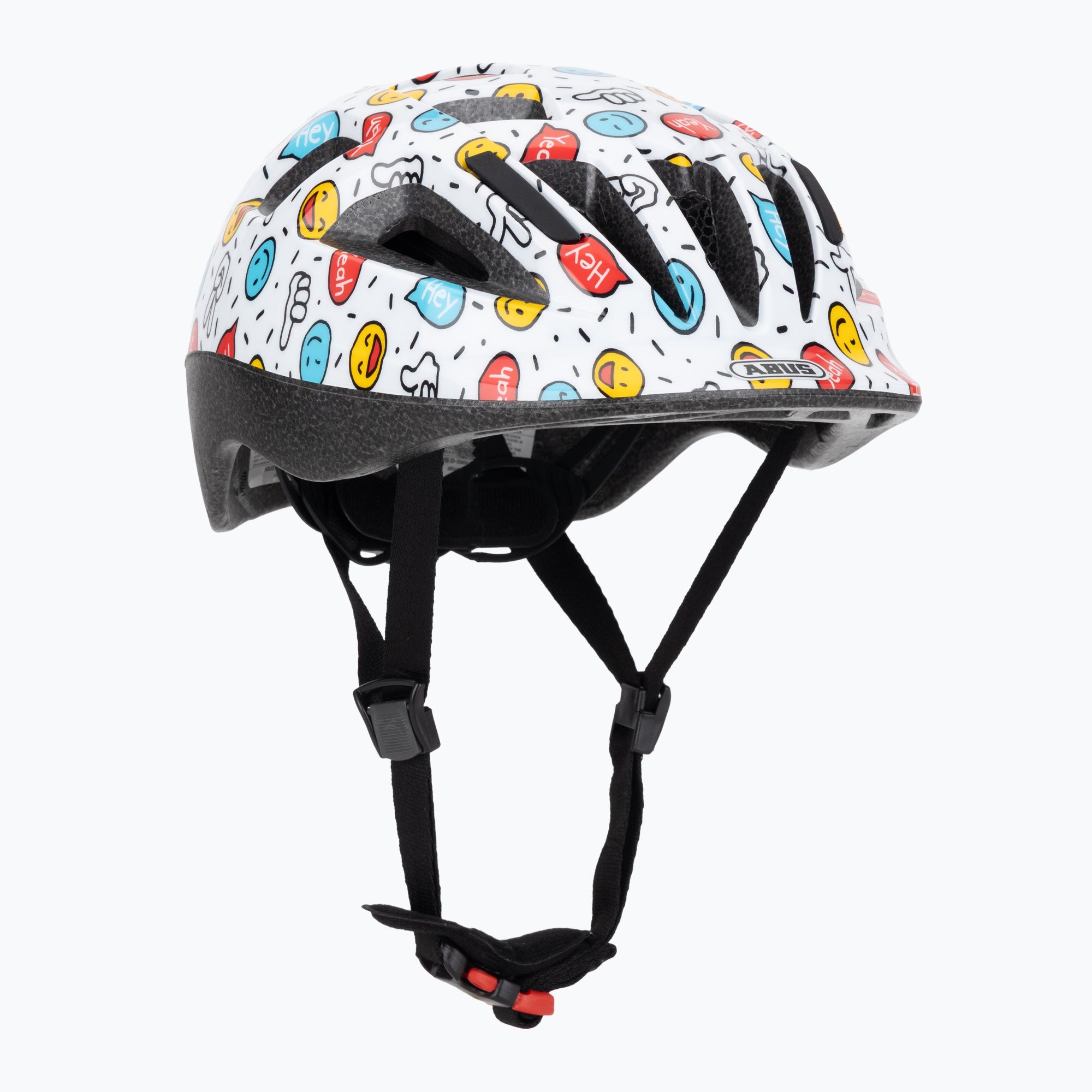 Cască de ciclism pentru copii ABUS Smooty 2.0 white smiley