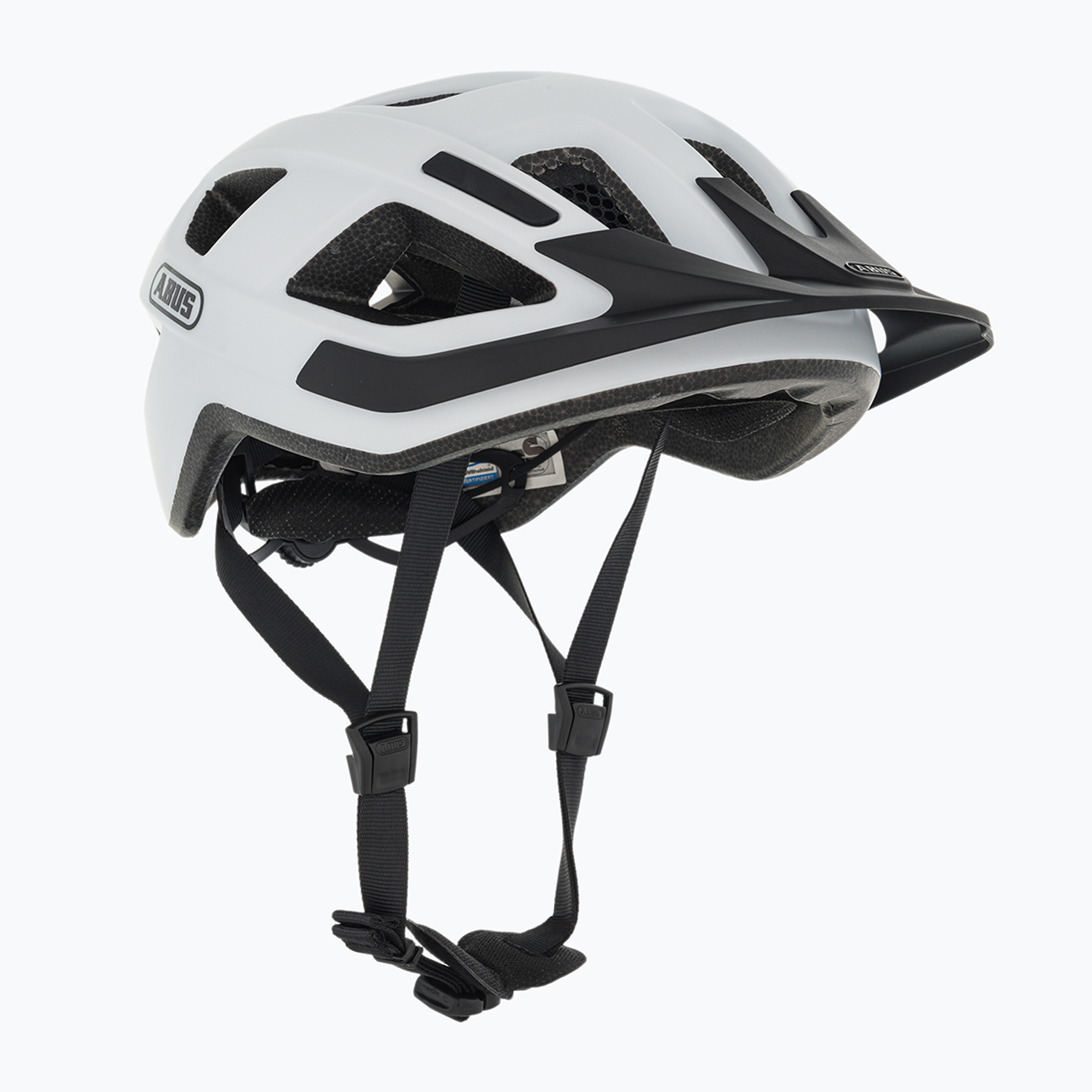 ABUS bike helmet Aduro 3.0 fleece white (52-58 cm (M))
