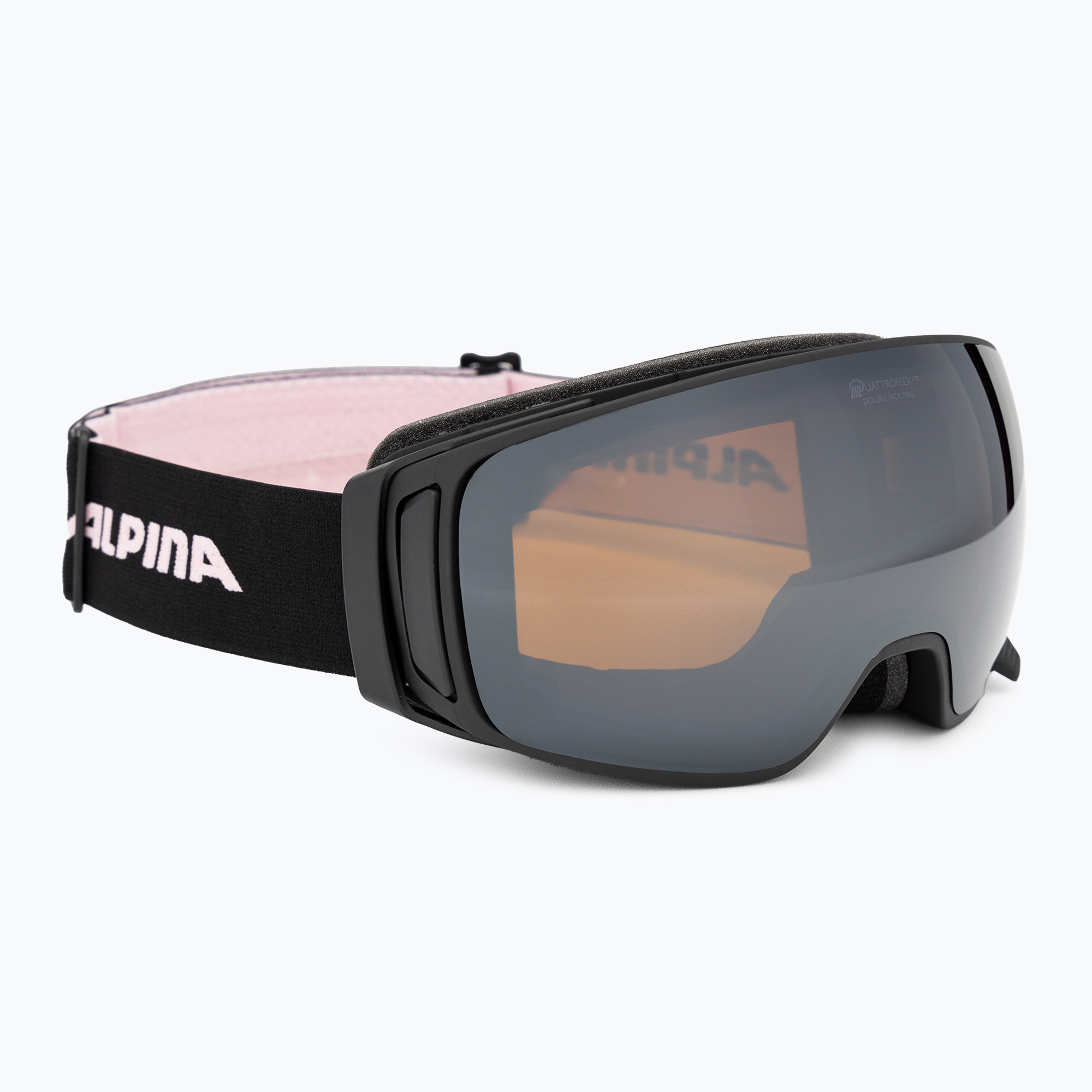Gogle narciarskie Alpina Double Jack Mag Q-Lite black/rose matt/mirror black | WYSYŁKA W 24H | 30 DNI NA ZWROT