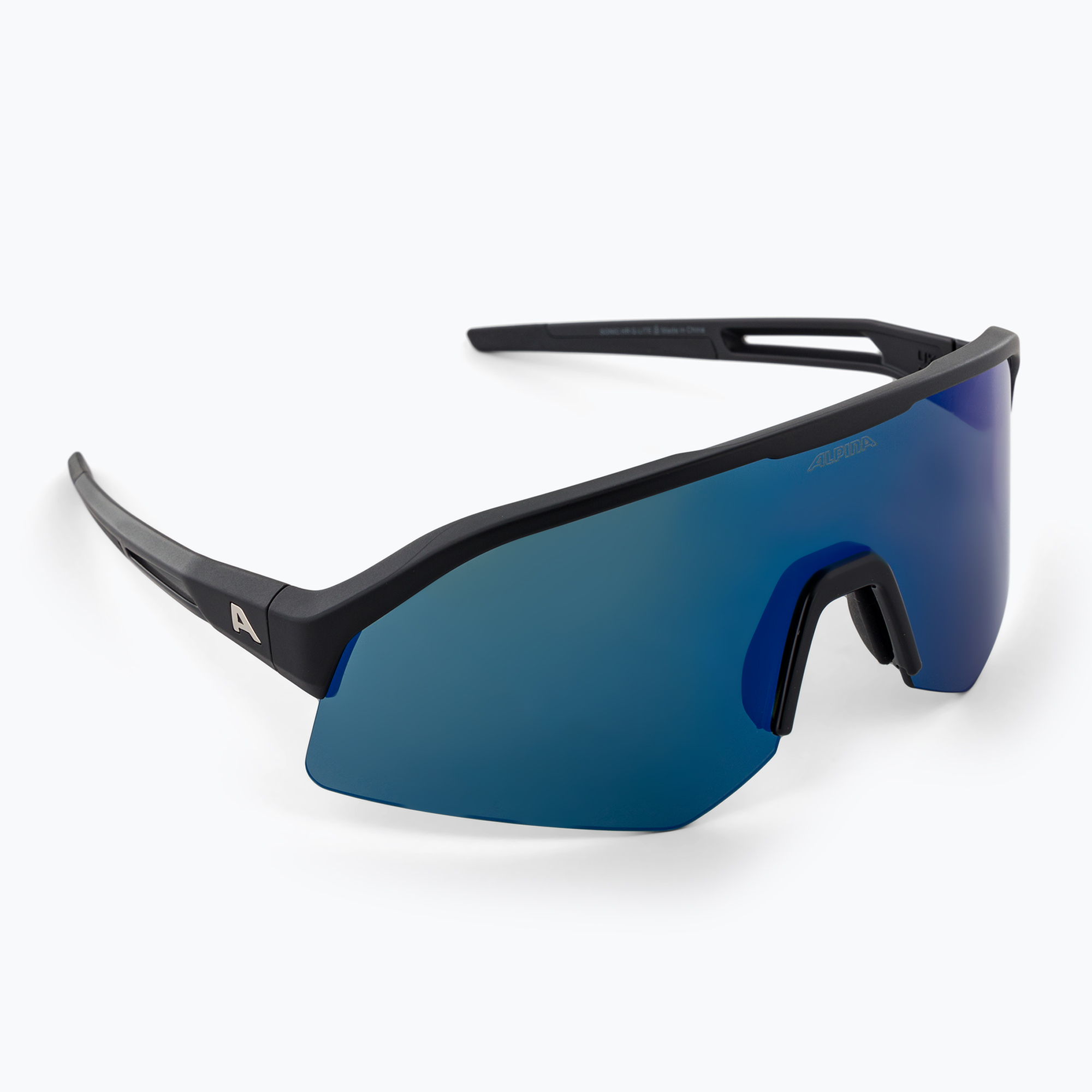 Slnečné okuliare Alpina Sonic Q-Lite black matt/blue mirror (Sonic Q-Lite A8734032)