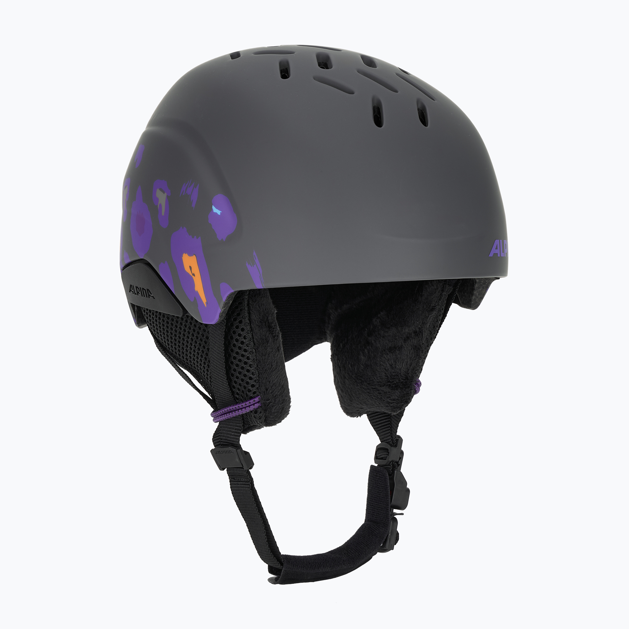 Cască de schi pentru copii  Alpina Pizi midnight/ grey leo matt