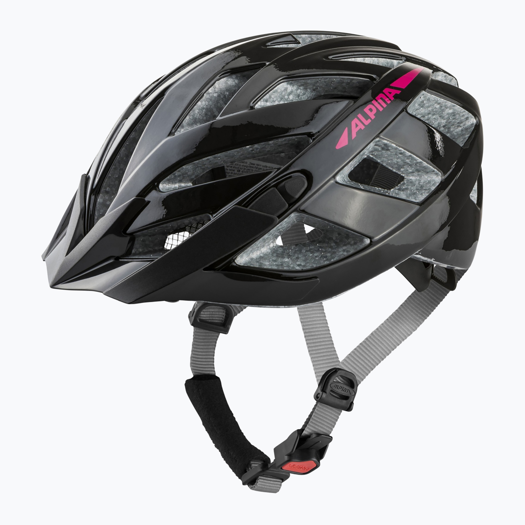Каска за велосипед Alpina Panoma 3.0 black/pink gloss