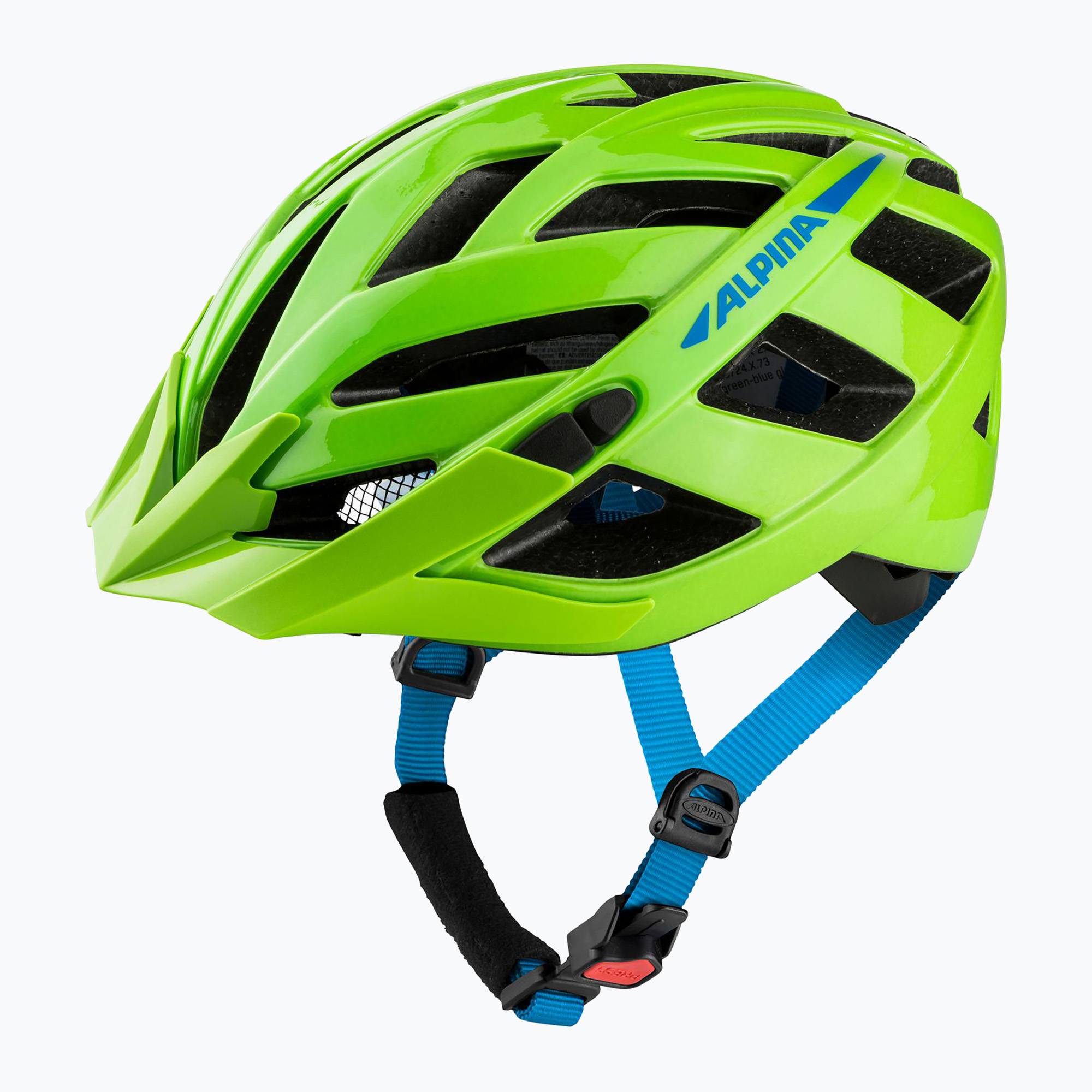Каска за велосипед Alpina Panoma 3.0 green/blue gloss