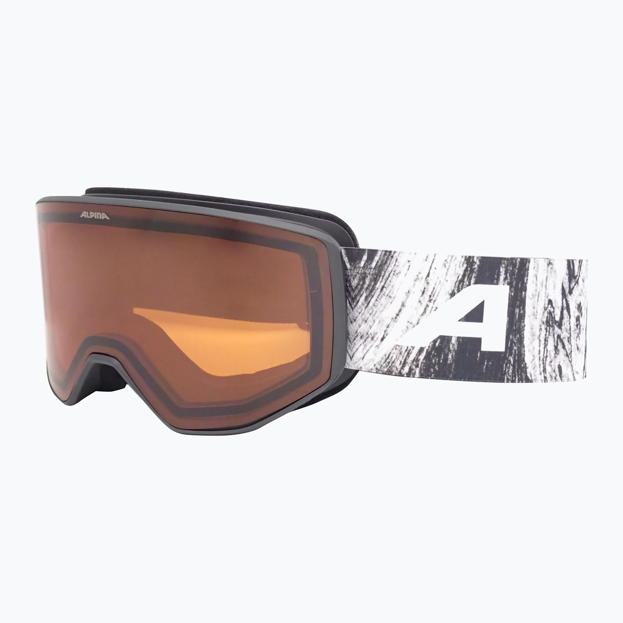 Ski goggles Alpina Venet black/glacier matt/orange (M)