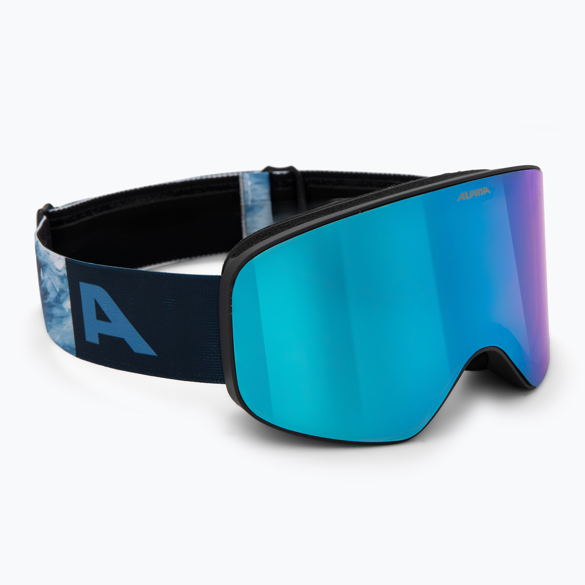 Ochelari de schi pentru copii Alpina Fernie Q-Lite black/blue matt