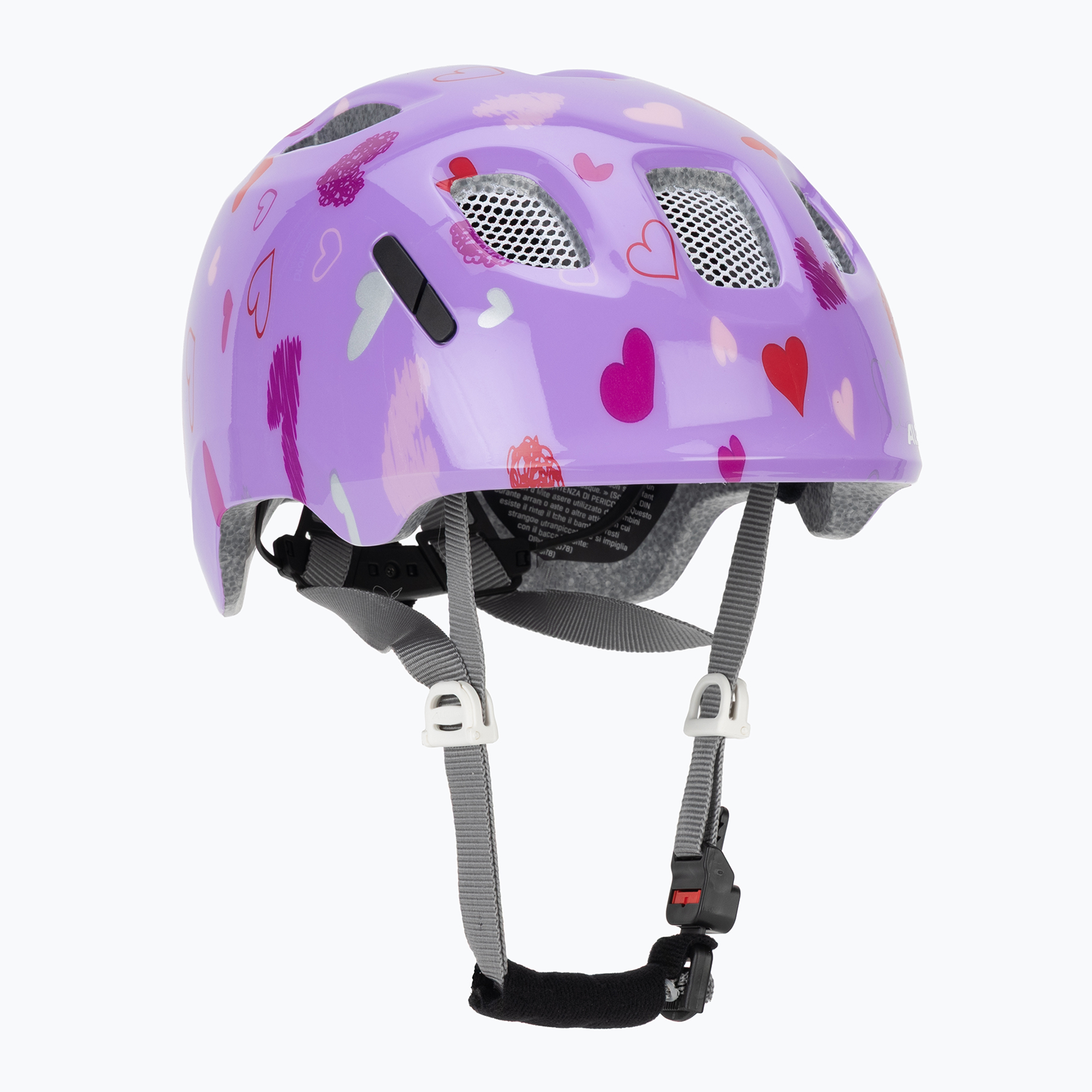 Детска велосипедна каска Alpina Ximo 2 Jr purple hearts gloss