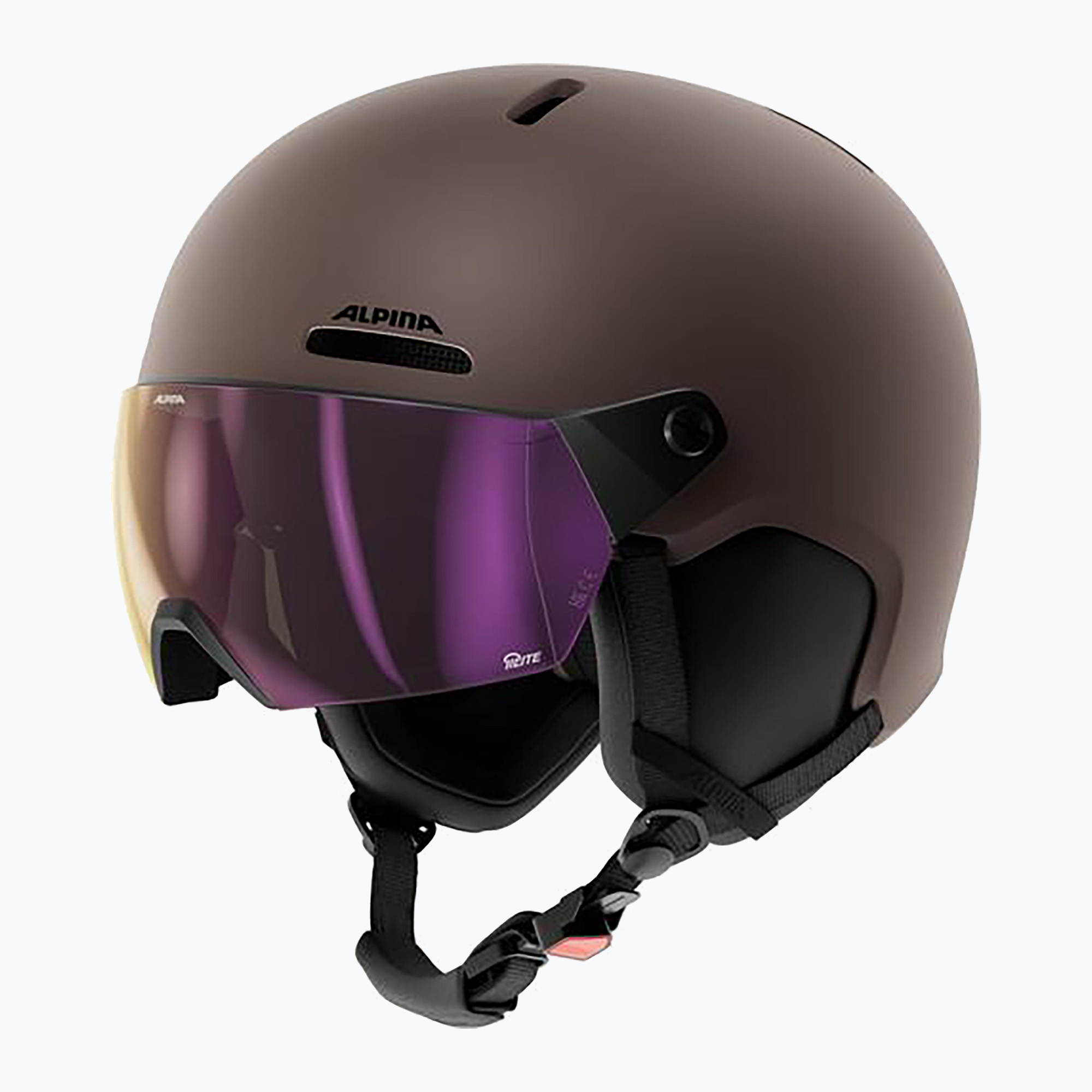 Lyžařská helma Alpina Arber 2 Visor Q-Lite ox brown matt