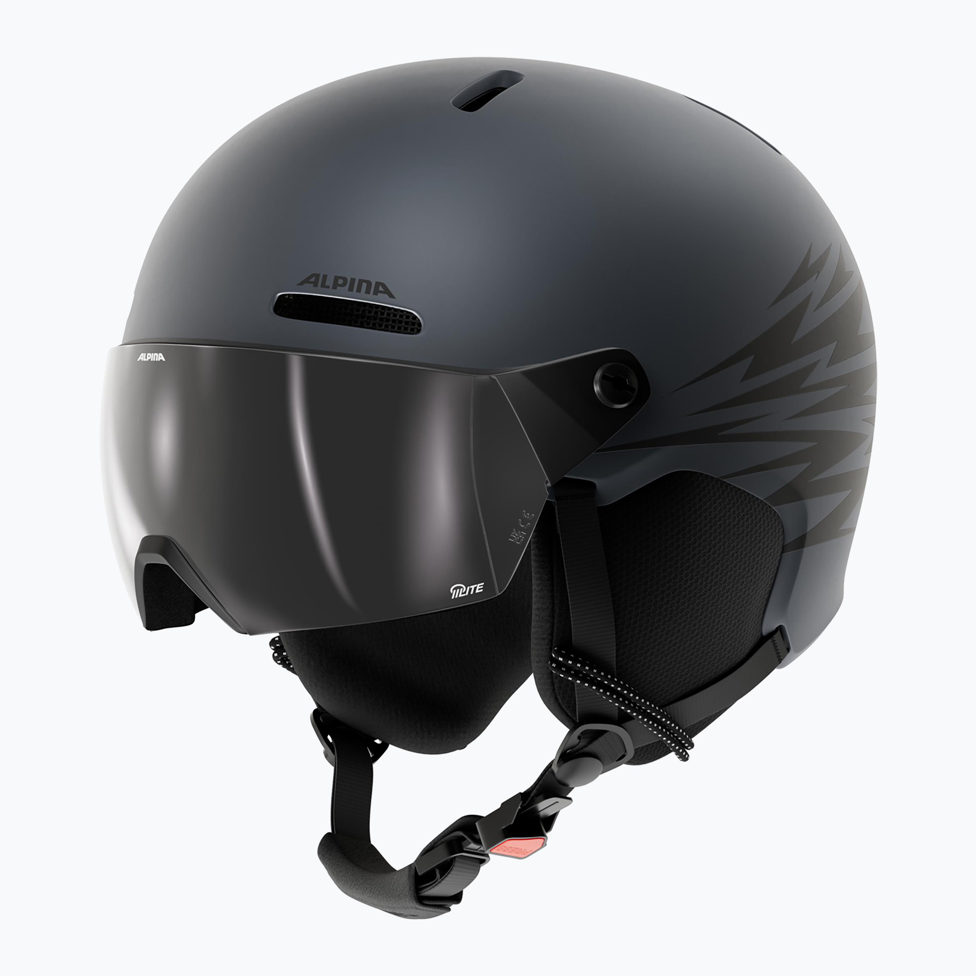 Dětská lyžařská helma Alpina Zupo 2 Visor Q-Lite midnight grey