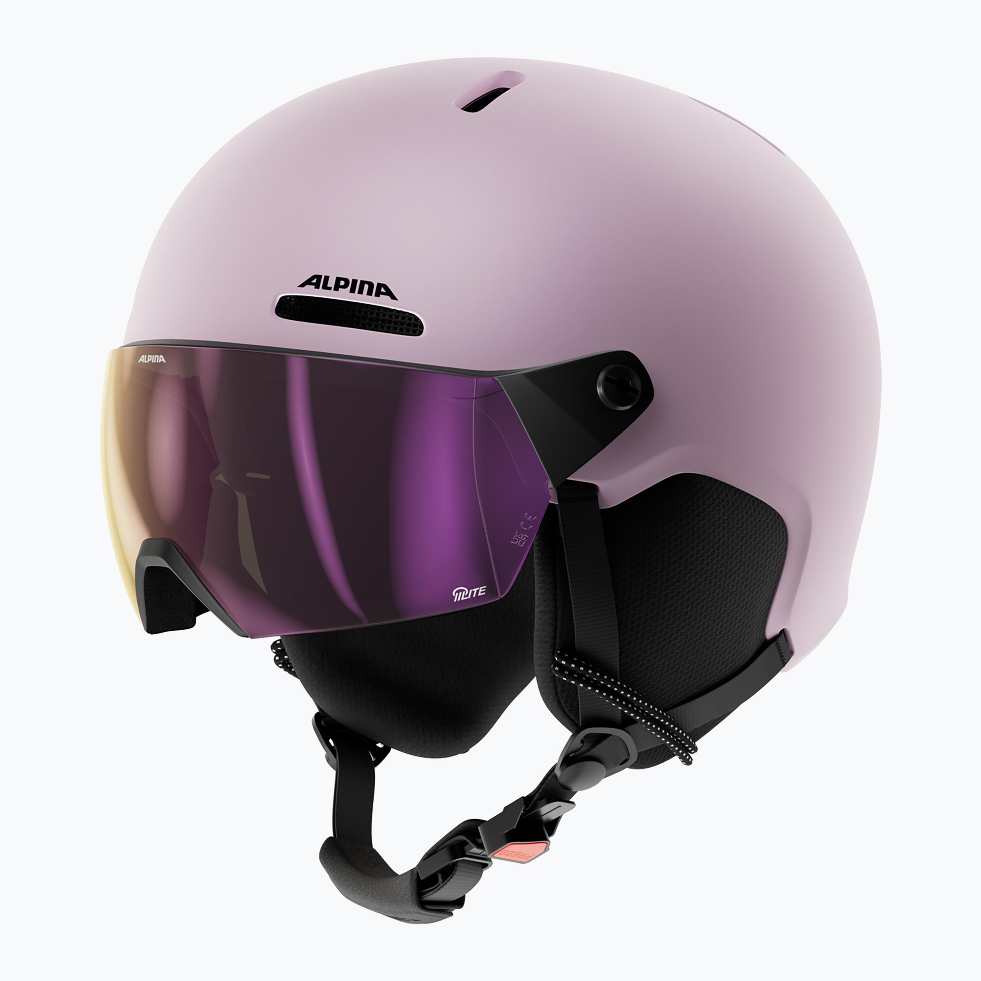 Dětská lyžařská helma Alpina Zupo 2 Visor Q-Lite rose matt