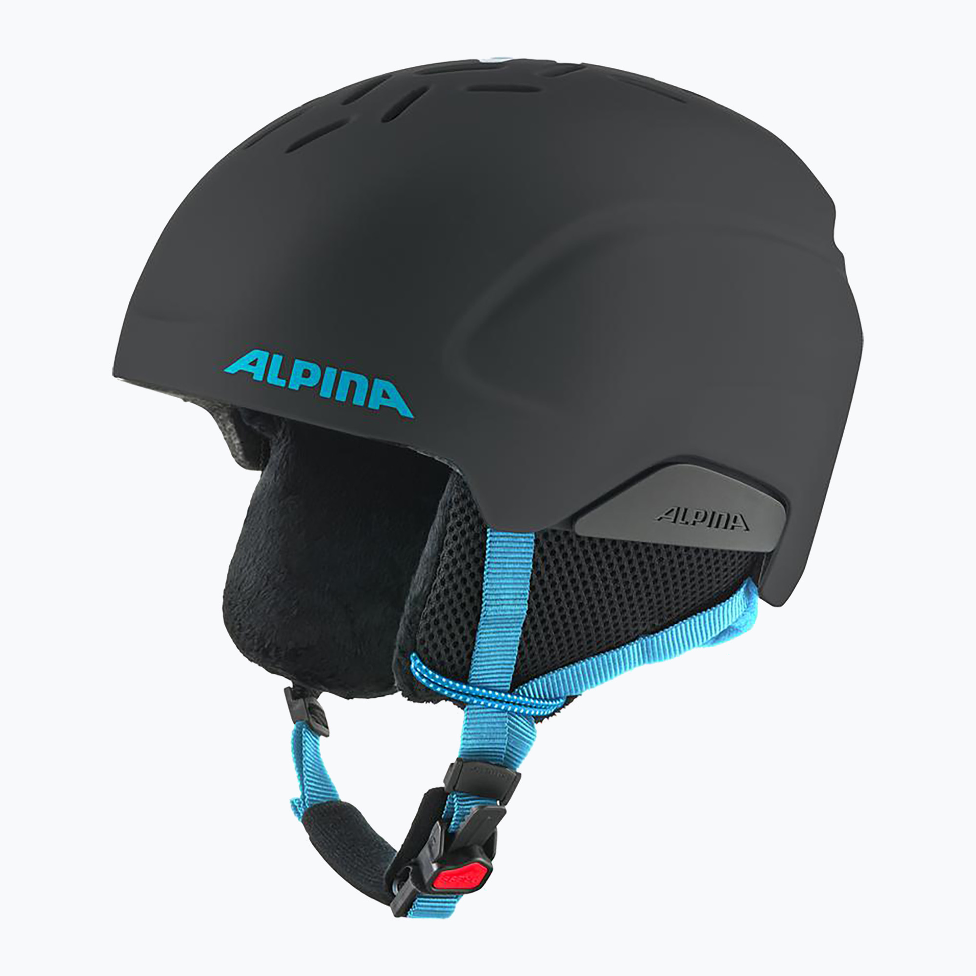 Dětská lyžařská helma Alpina Pizi black blue matt