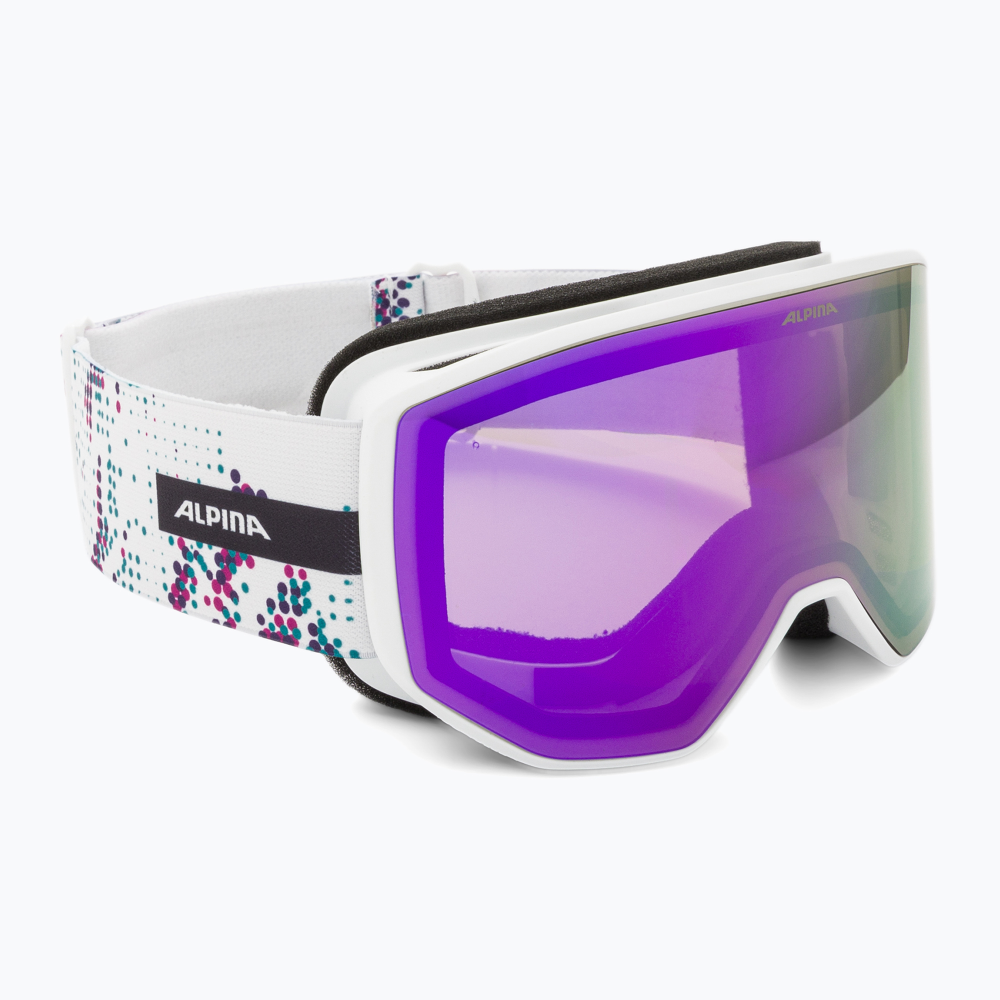 Lyžařské brýle Alpina Venet M Q-Lite  white/lilac matt