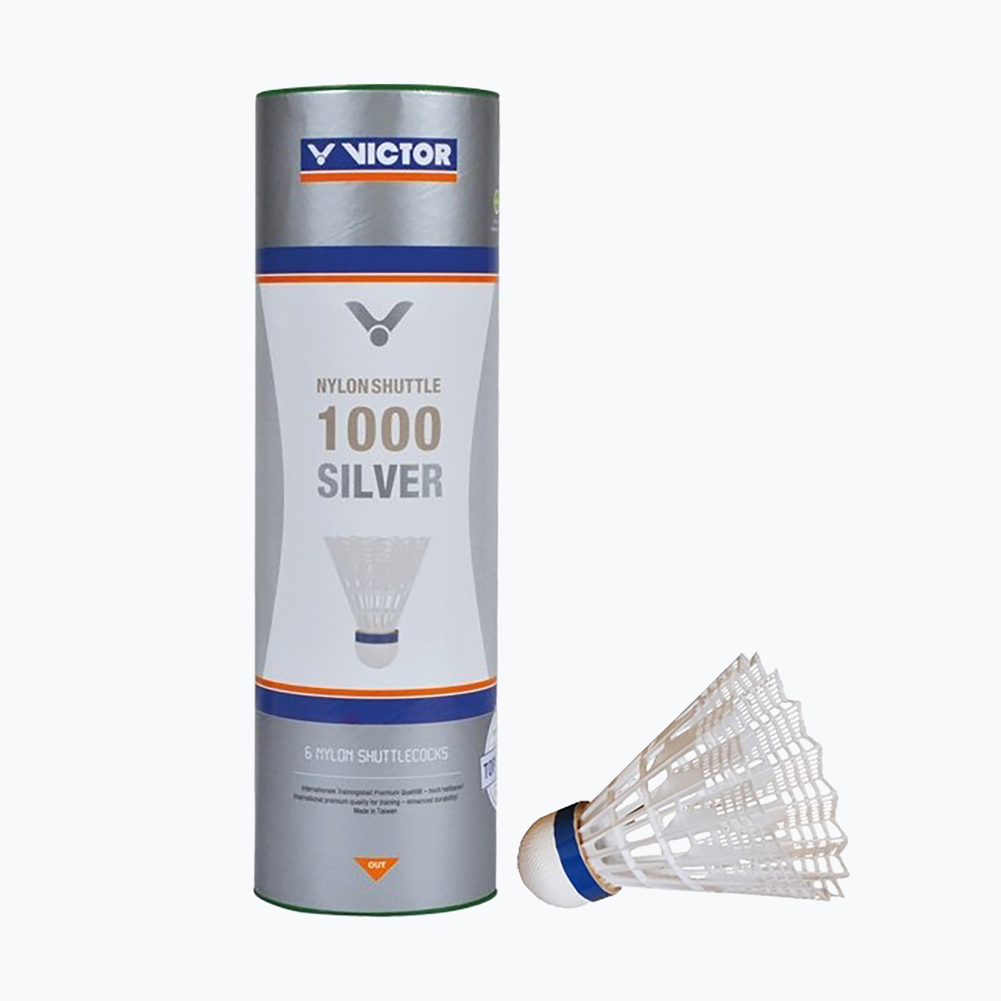 Совалки за бадминтон VICTOR Nylonshuttle 1000 6бр. бели