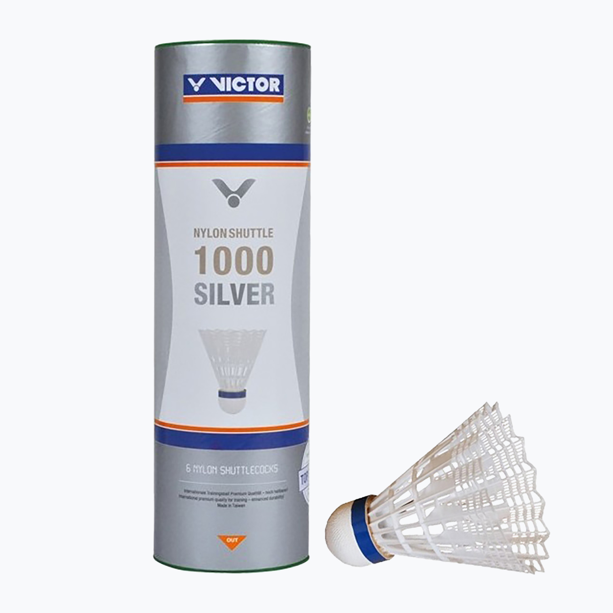 Совалки за бадминтон VICTOR Nylonshuttle 1000 бавни бели