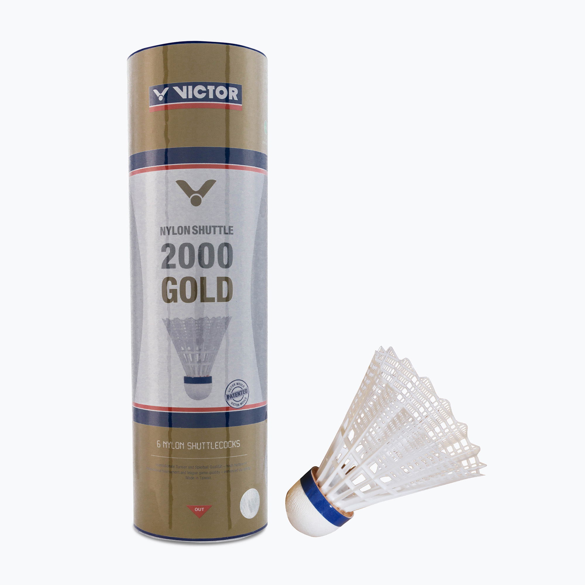 Совалки за бадминтон VICTOR Nylon Shuttle 2000 6 бр. бели 100919