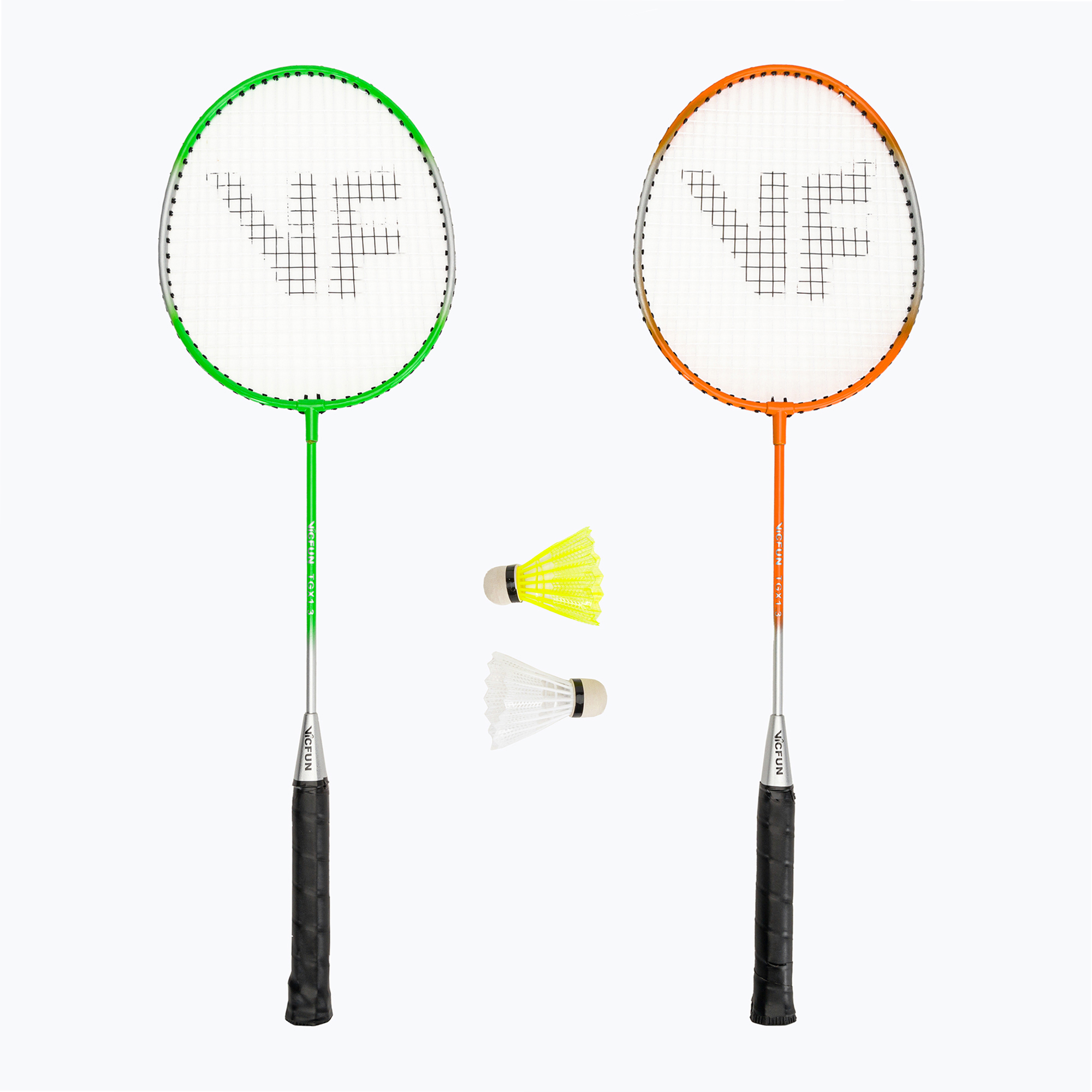VICTOR VICFUN Hobby bedmintonový set typ B zelený/oranžový (Hobby Typ B 202135)
