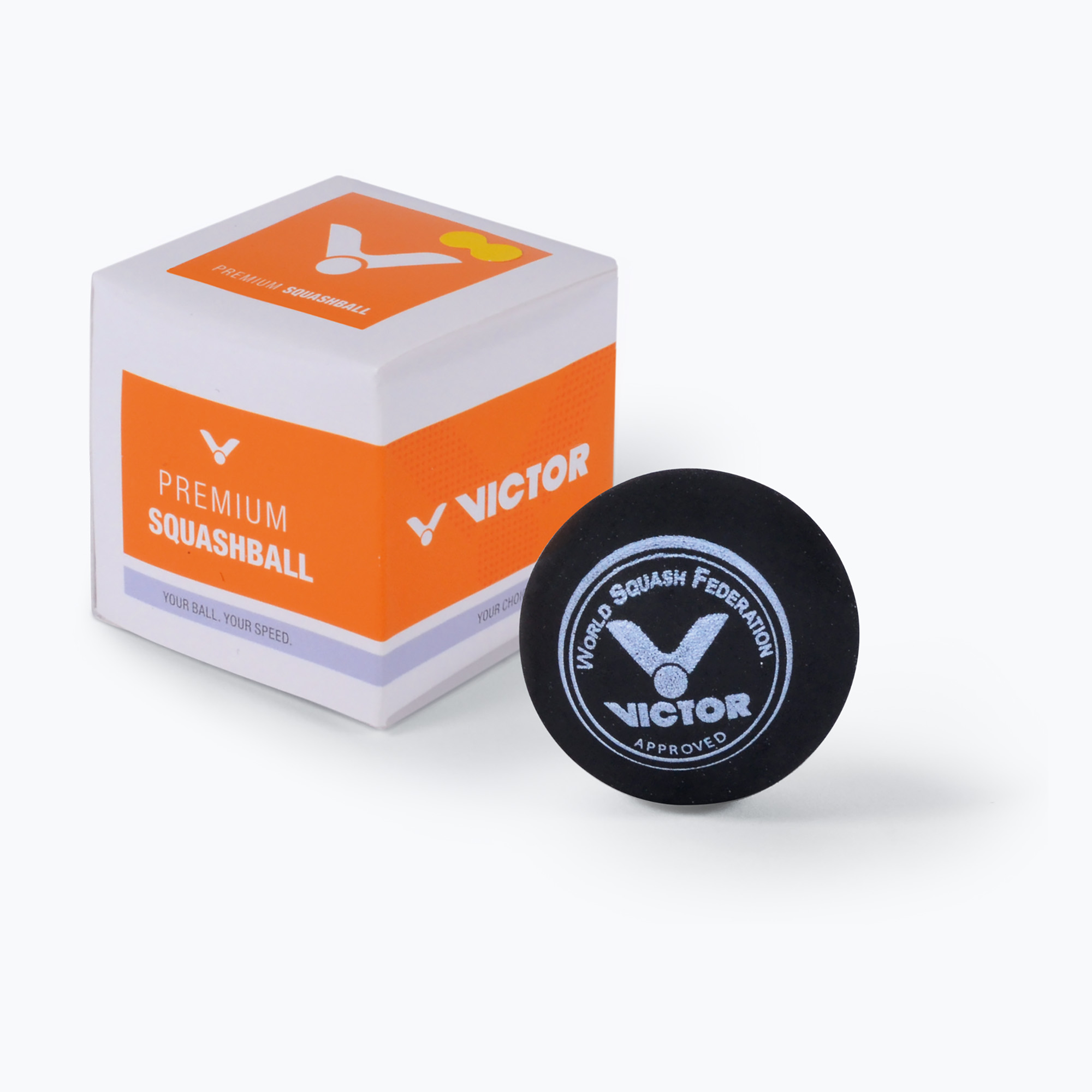 VICTOR squash labda 2 pont sárga (Squashball Single 2 Yellow Dots M00736)