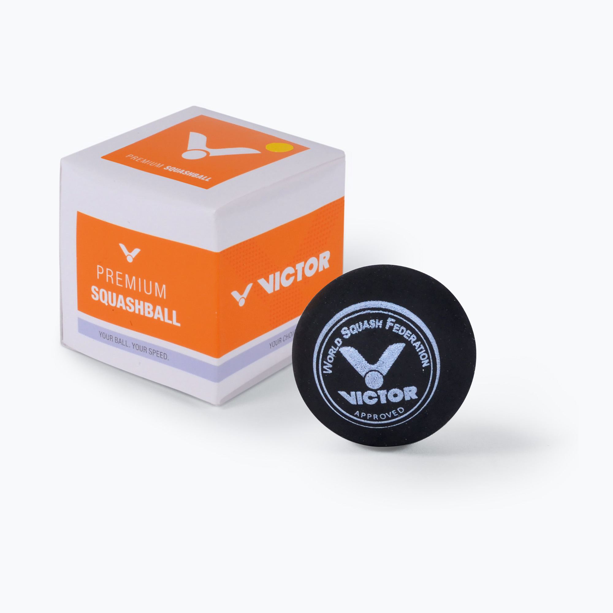 VICTOR squash labda 1 pont sárga (Squashball Single 1 Yellow Dot M00760)