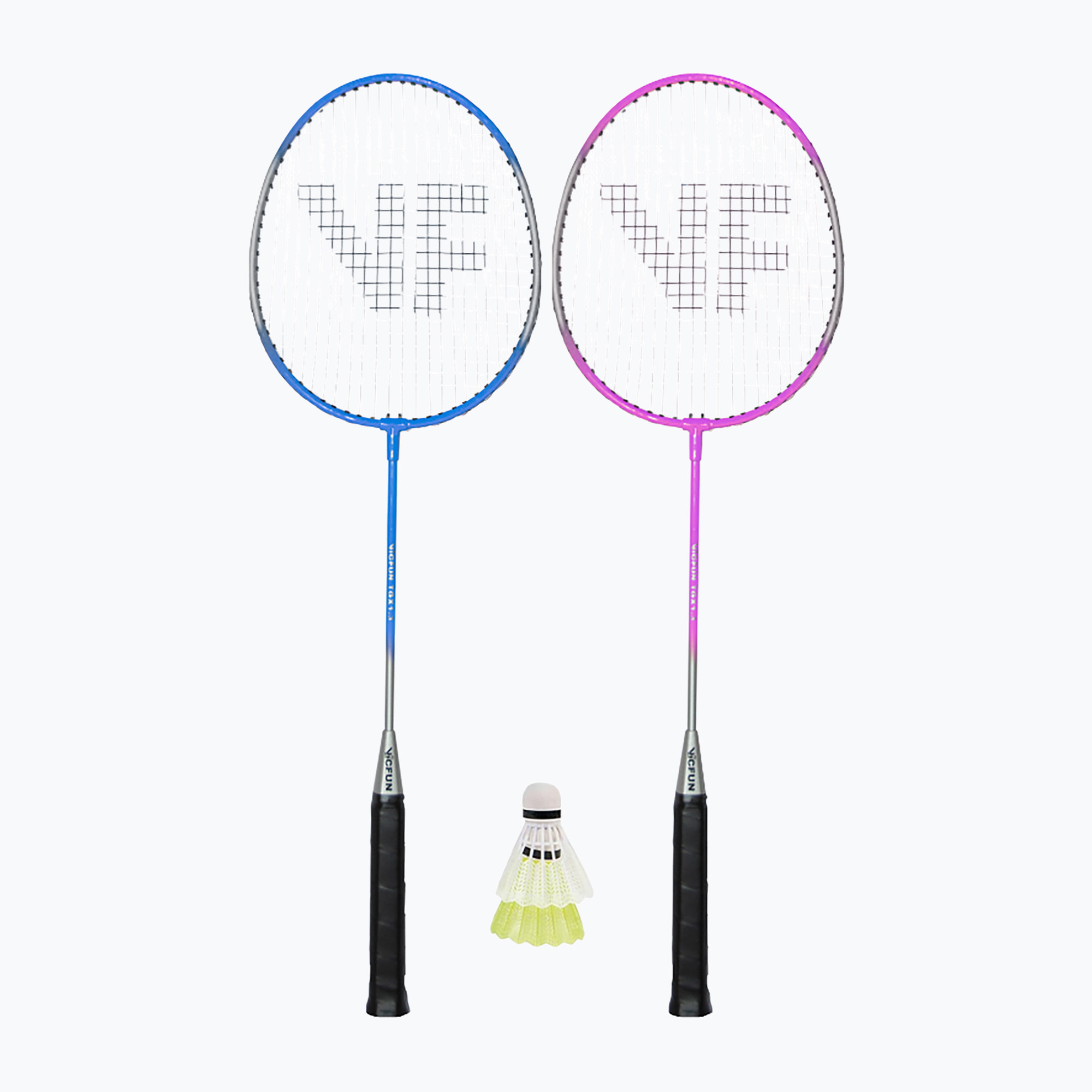 VICFUN Комплект за хоби бадминтон тип B розов/син
