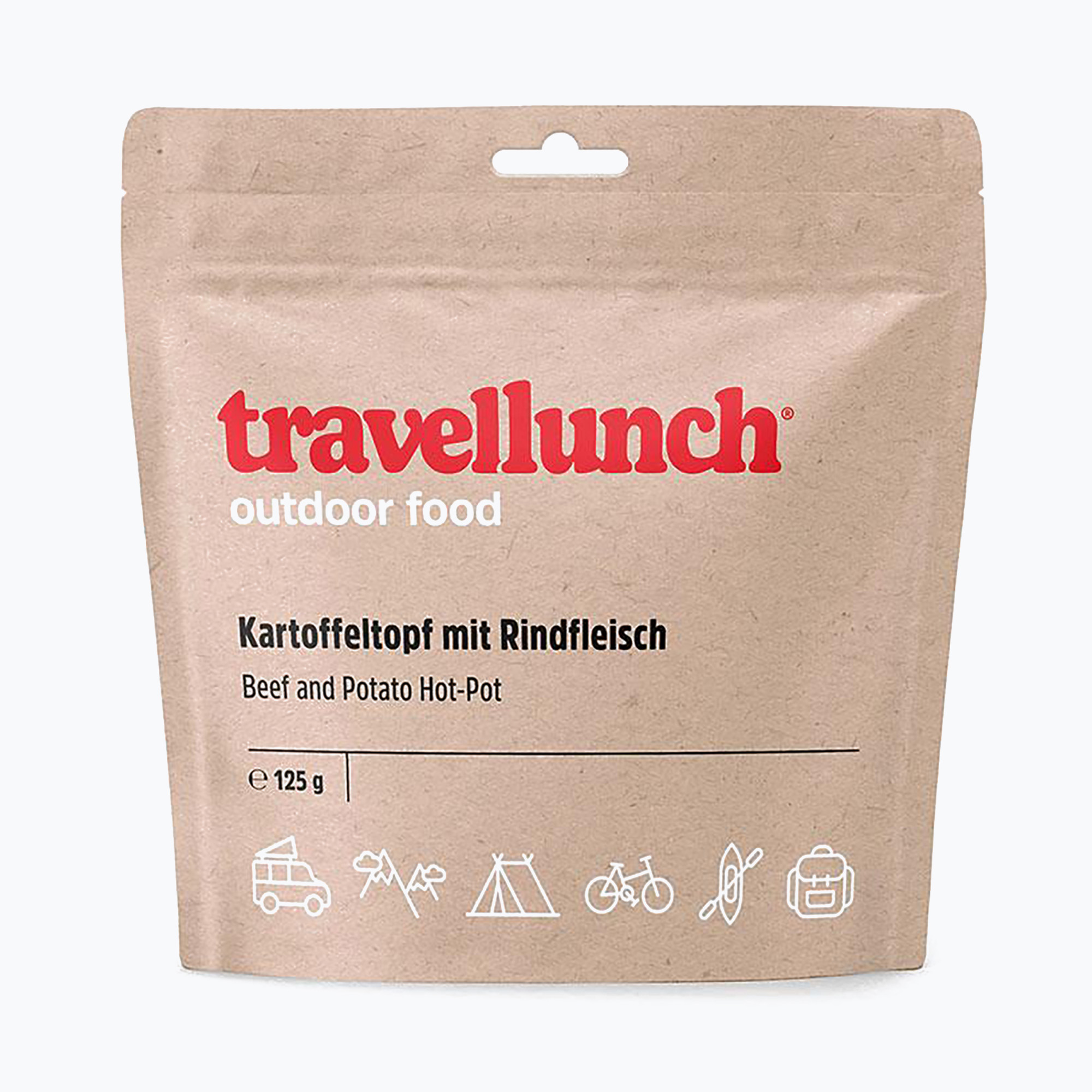 Alimente liofilizate travellunch HOT-POT cu carne de vită, cartofi și legume 125 g