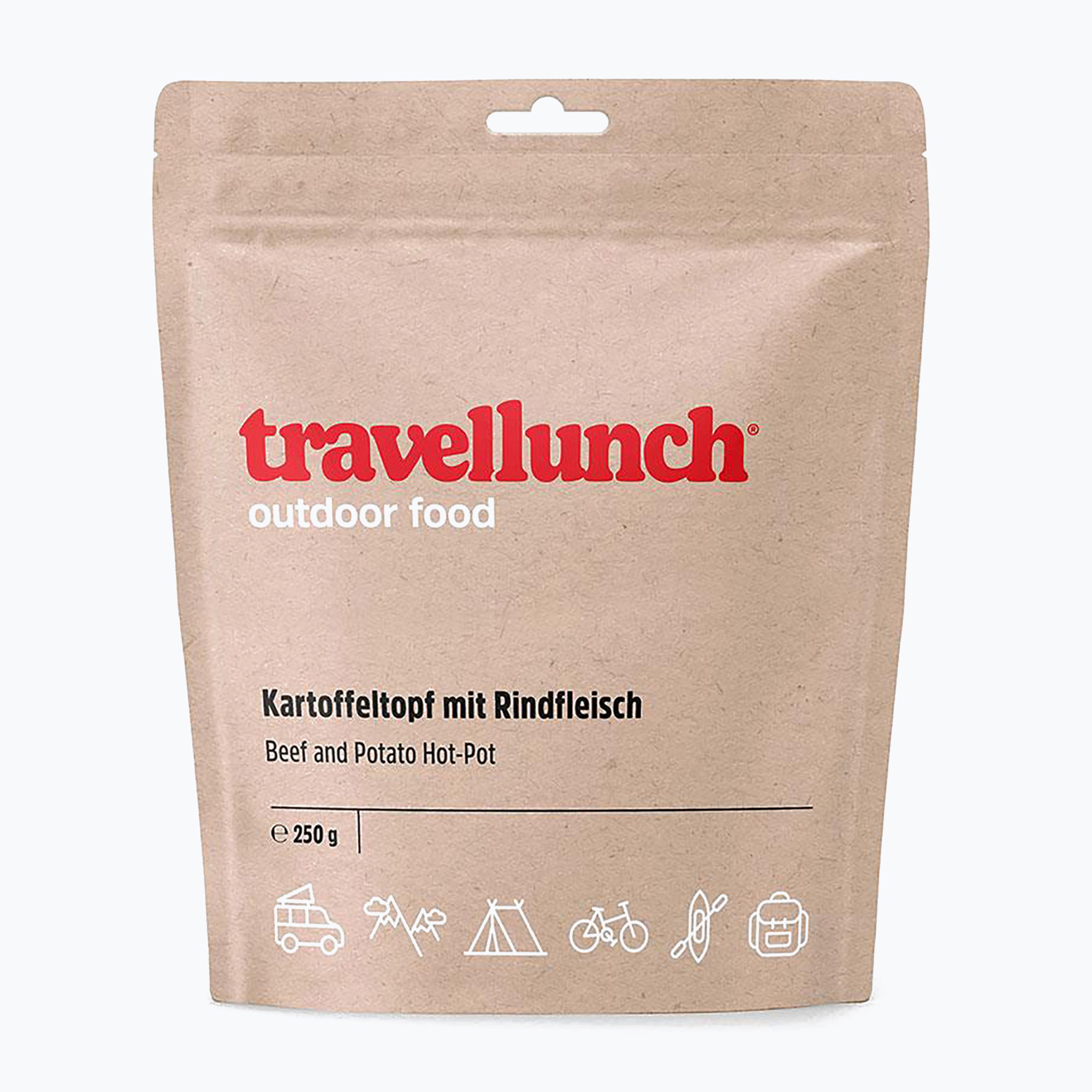 Alimente liofilizate travellunch HOT-POT cu carne de vită, cartofi și legume 250 g (HOT-POT z wołowiną, ziemniakami i warzywami 50231)
