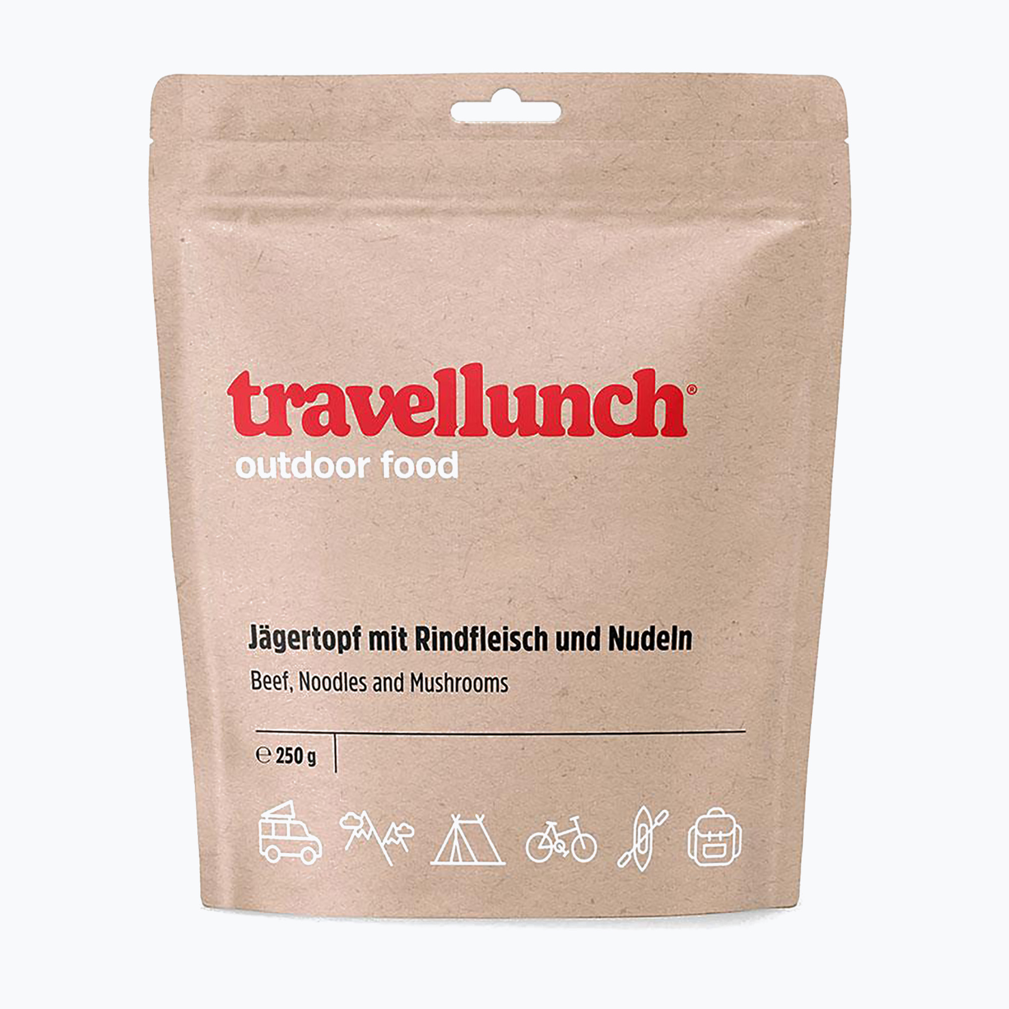 Alimente liofilizate travellunch Wołowina cu macaroane și ciuperci 250 g