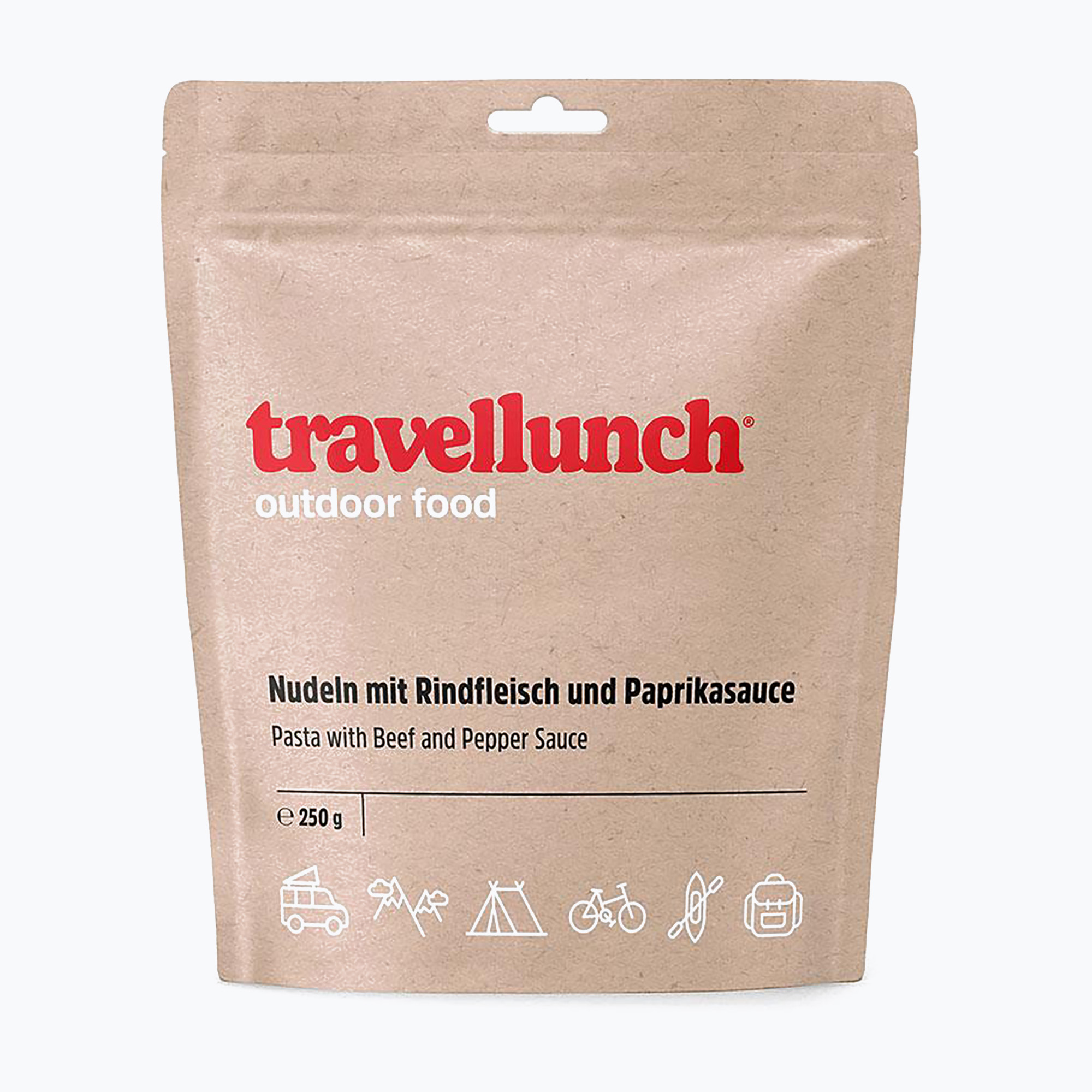 Cibo liofilizzato travellunch Pasta in salsa di peperoni con manzo 250 g