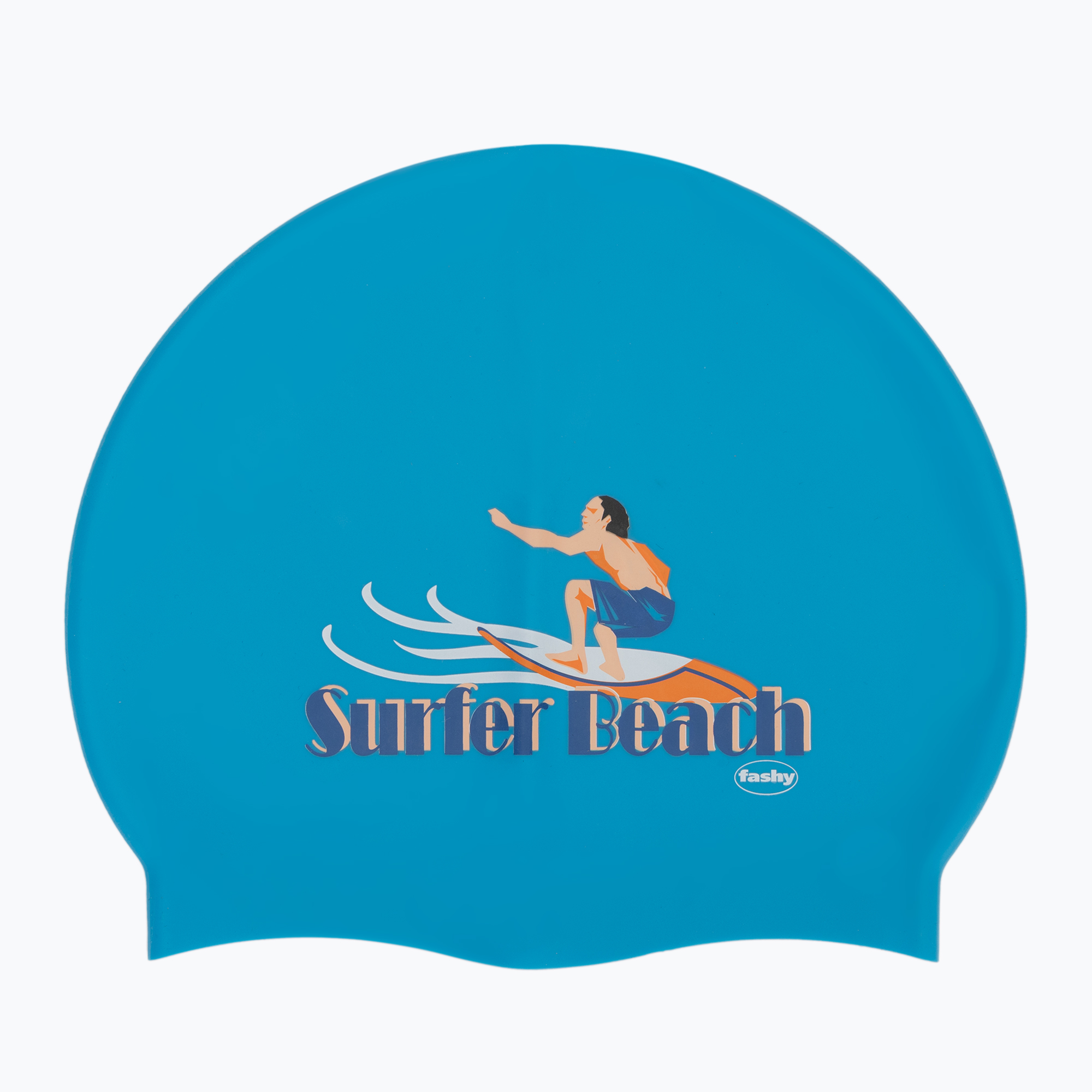 Детска шапка за плуване Fashy 3047 Печатно небесно синьо