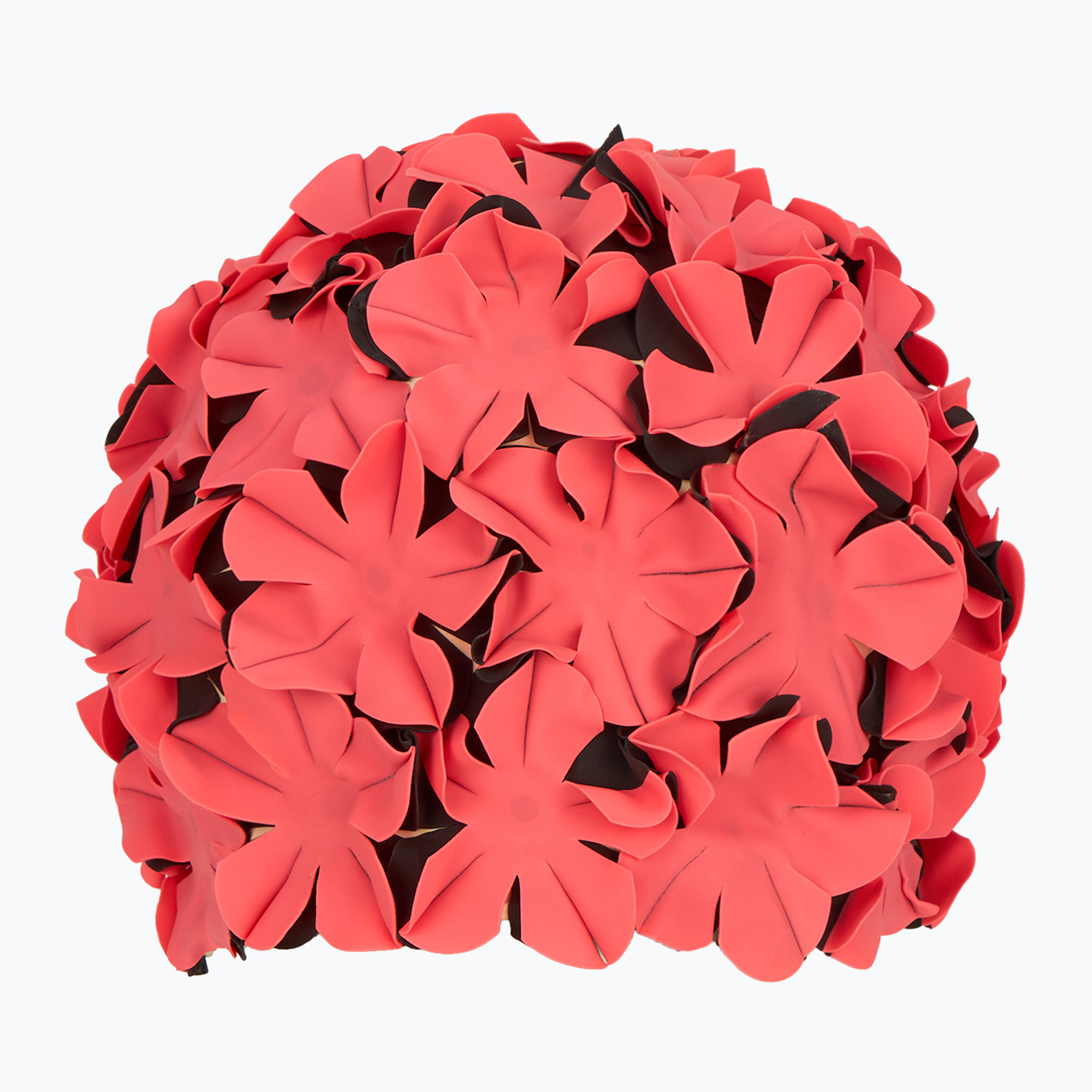 Dámska plavecká čiapka Fashy Flowers red/black (Flowers 3191/40)