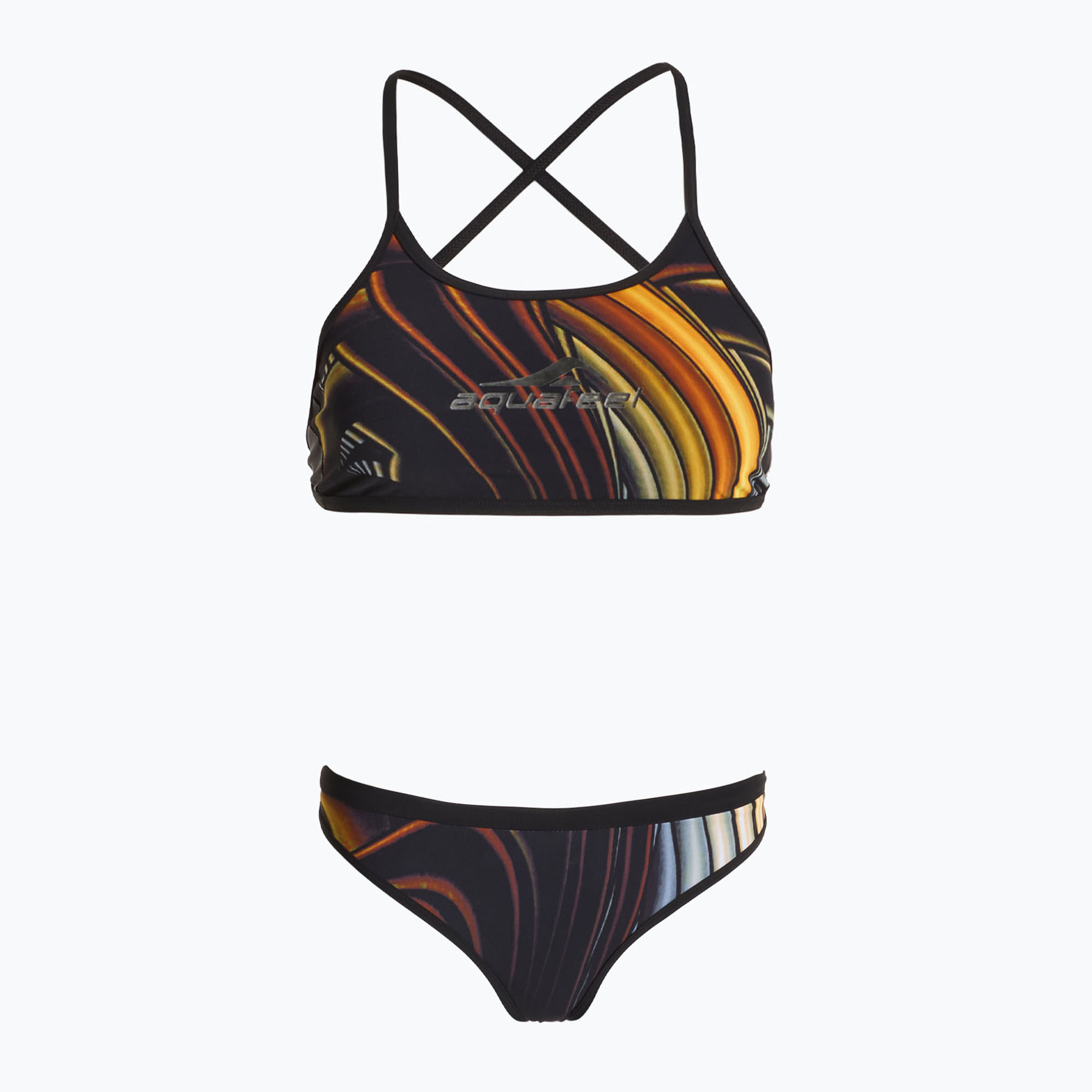 Costume da bagno due pezzi donna aquaFeel Bikini Mini-Crossback acciaio dorato (40B) (Bikini Mini-Crossback 2320/01)