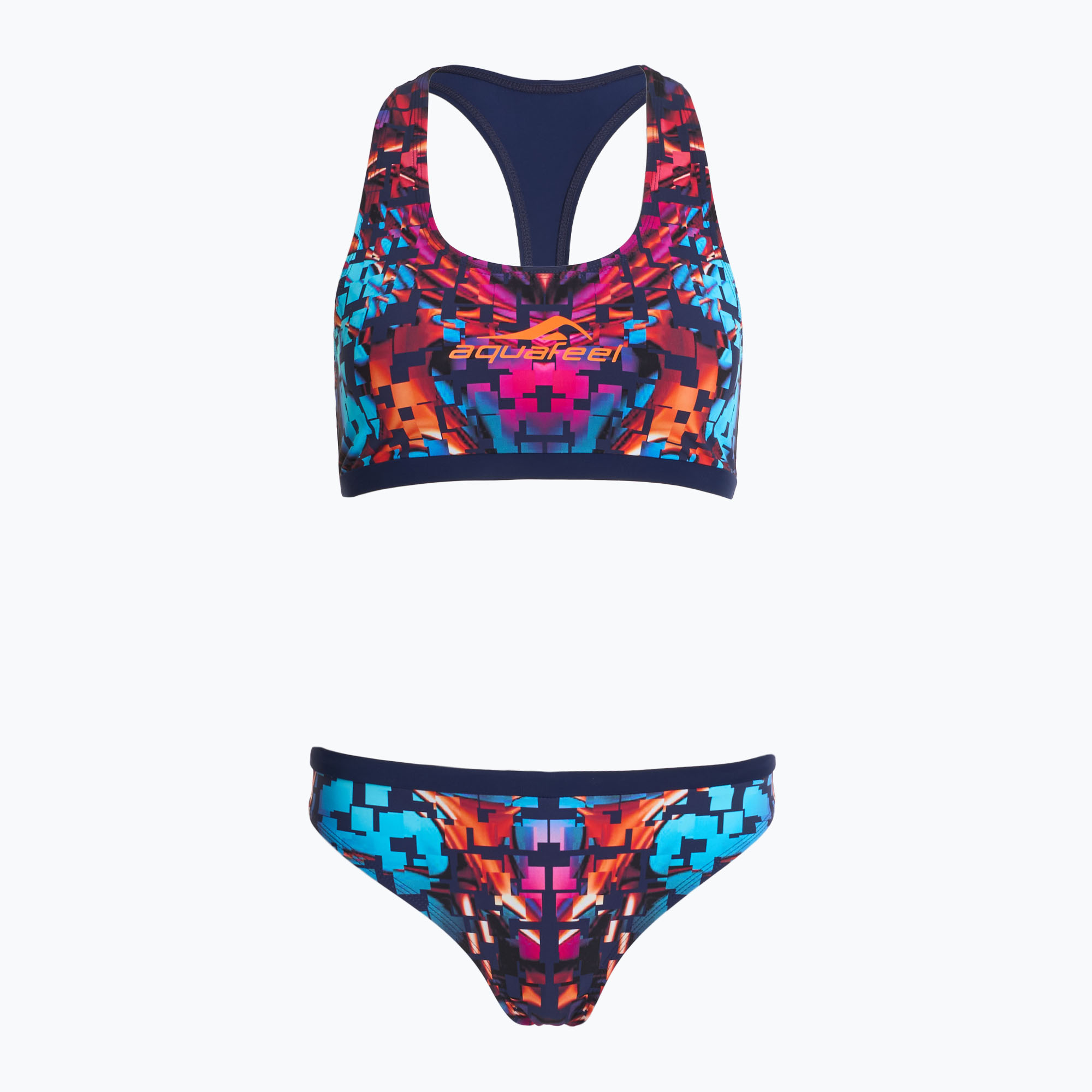 Costume da bagno due pezzi donna aquafeel I-Nov Racerback ornamento mistico (40B) (I-Nov Racerback 2354/01)