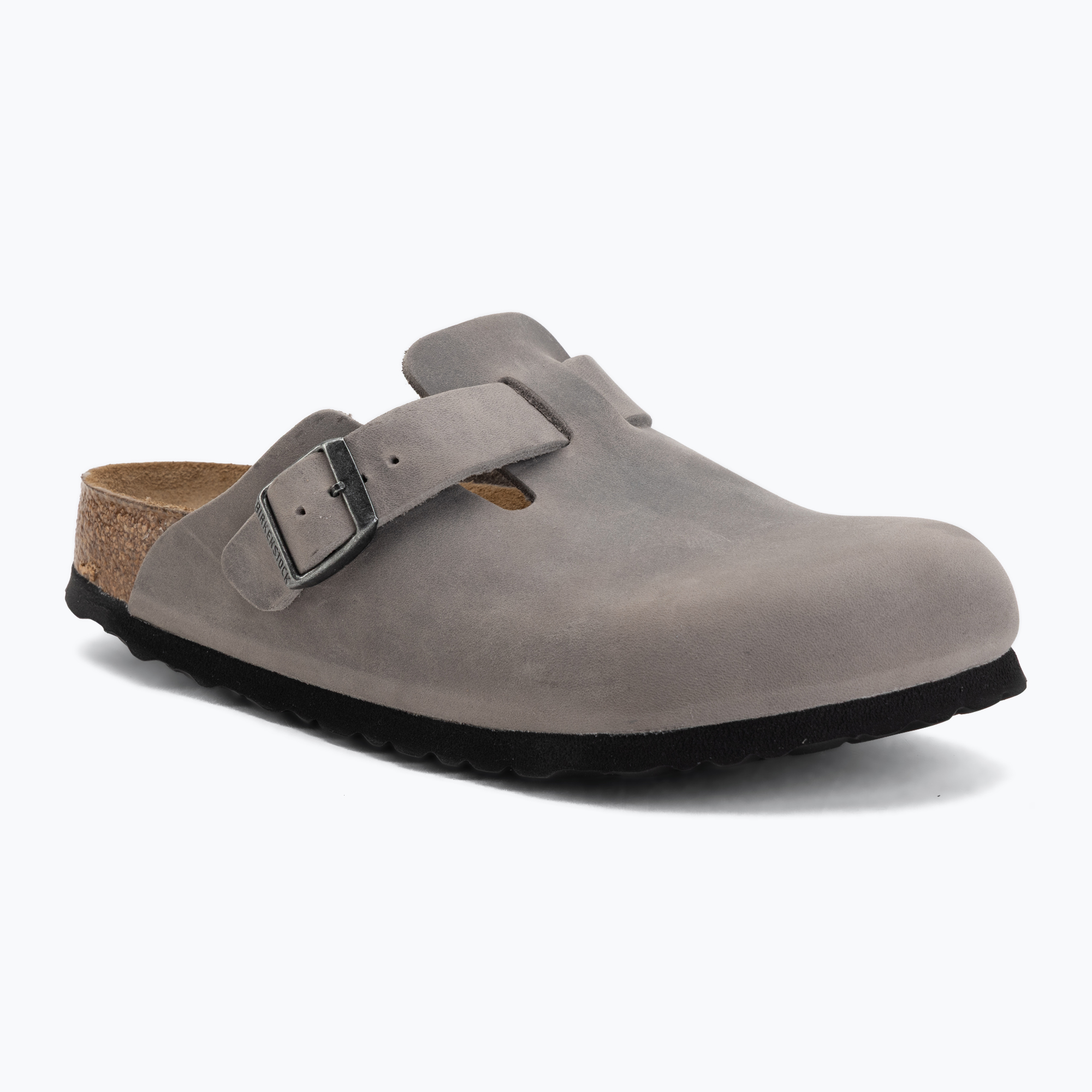 Klapki BIRKENSTOCK Boston Soft Footbed Oiled Leather Narrow iron