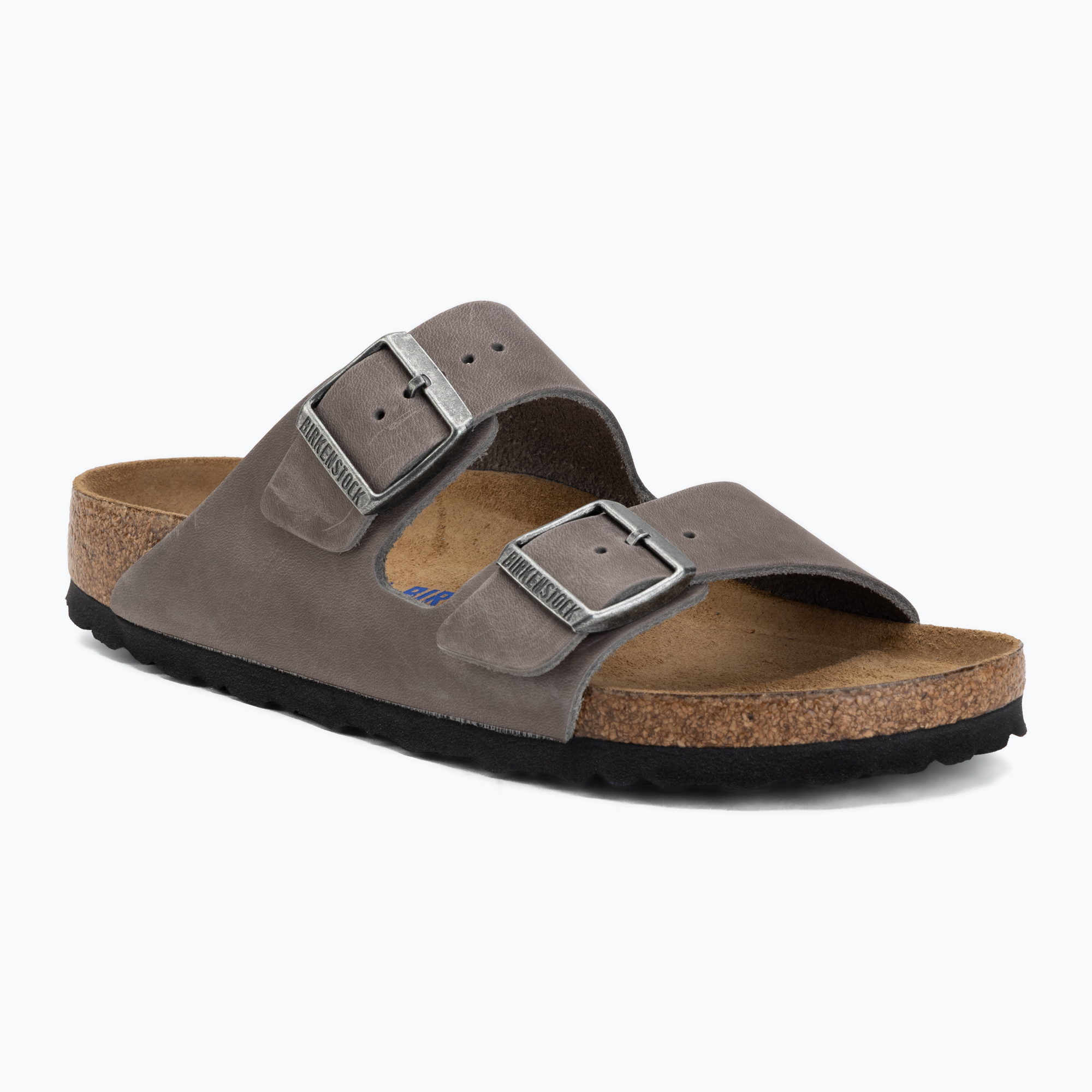 Klapki BIRKENSTOCK Arizona Soft Footbed Oiled Leather Narrow iron 