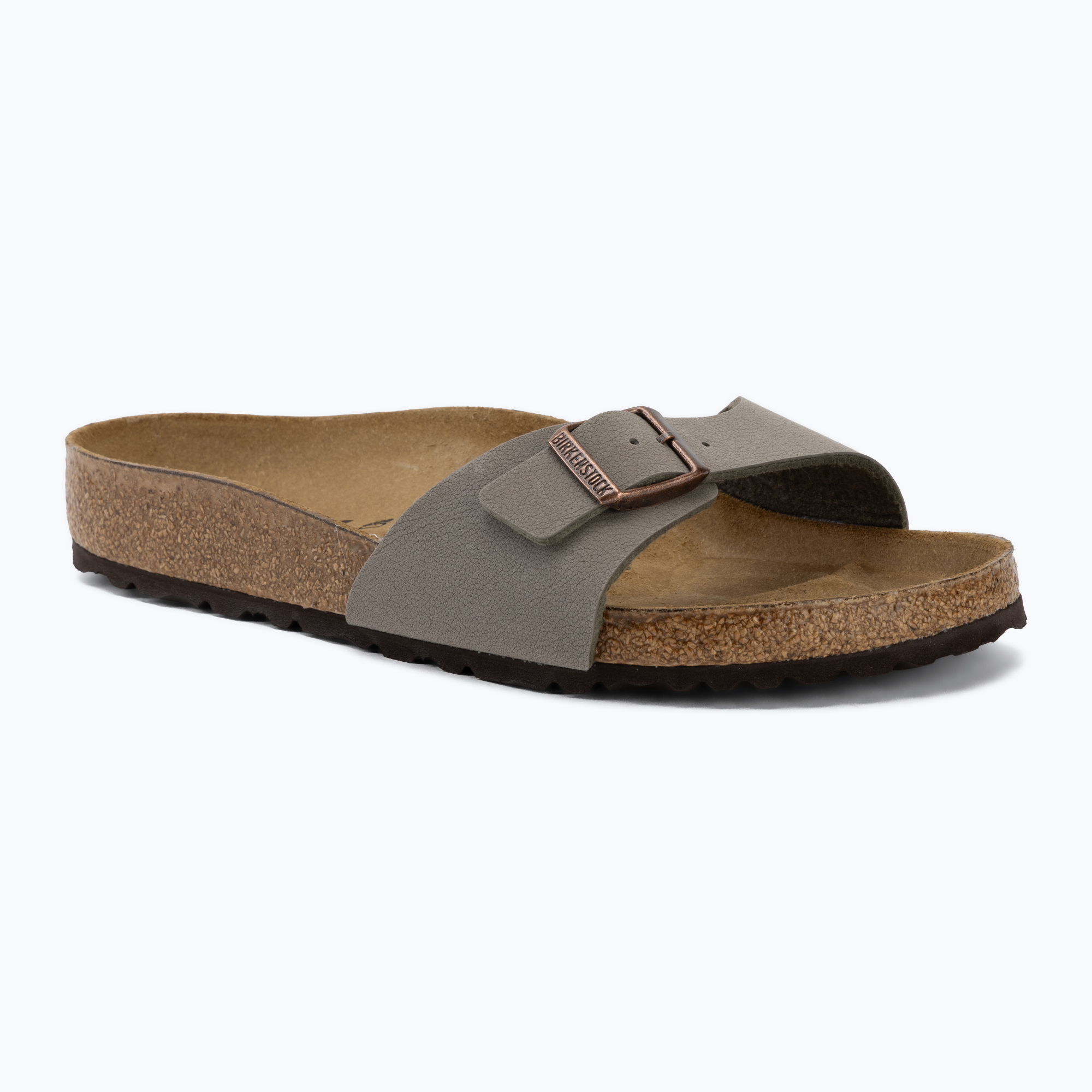 Papuci de damă BIRKENSTOCK Madrid Birkibuc Regular stone