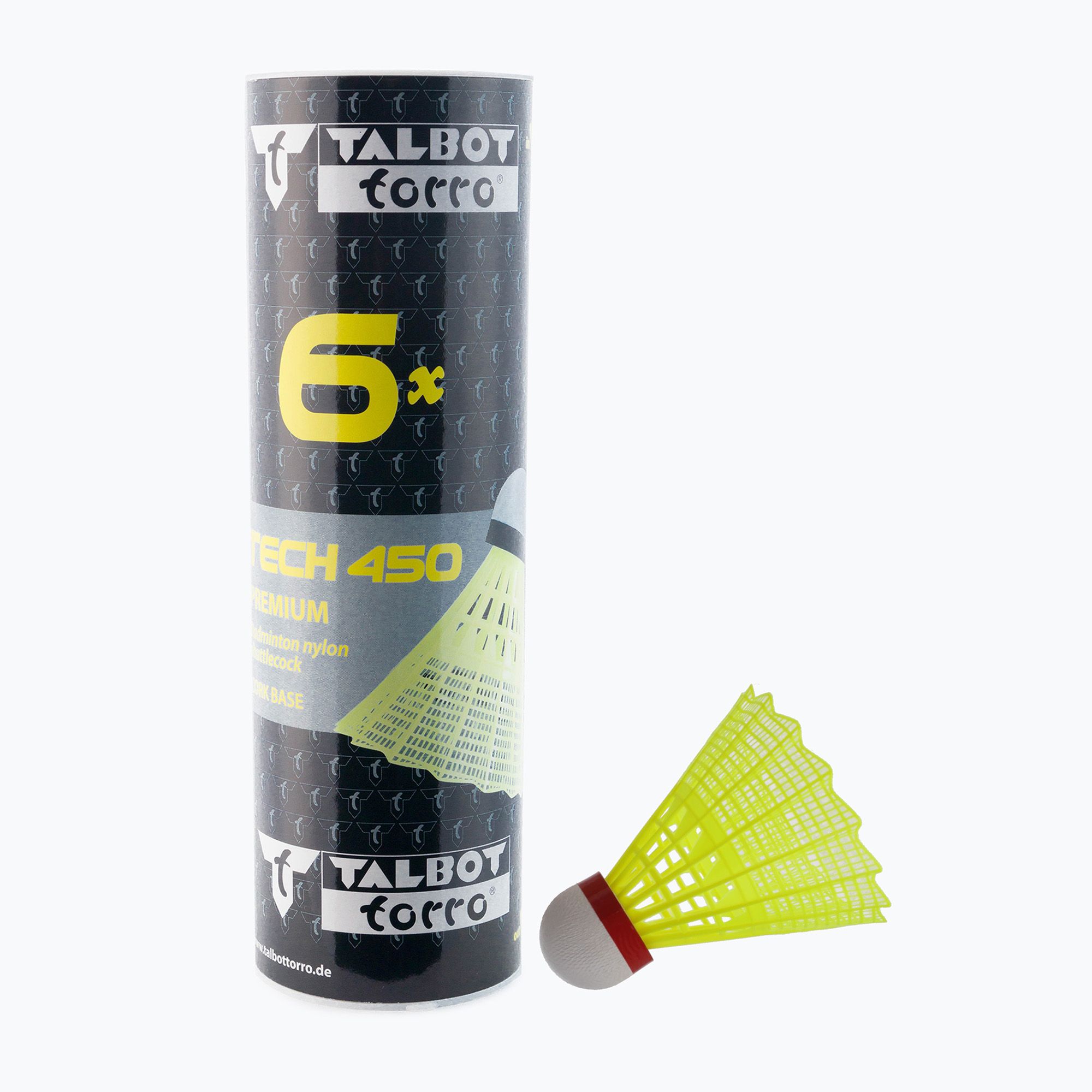 Talbot-Torro Tech 450 Premium Nylon Volano veloce 6 pz. giallo (Fast) (Tech 450, Premium Nylon 6 pcs. 469083)