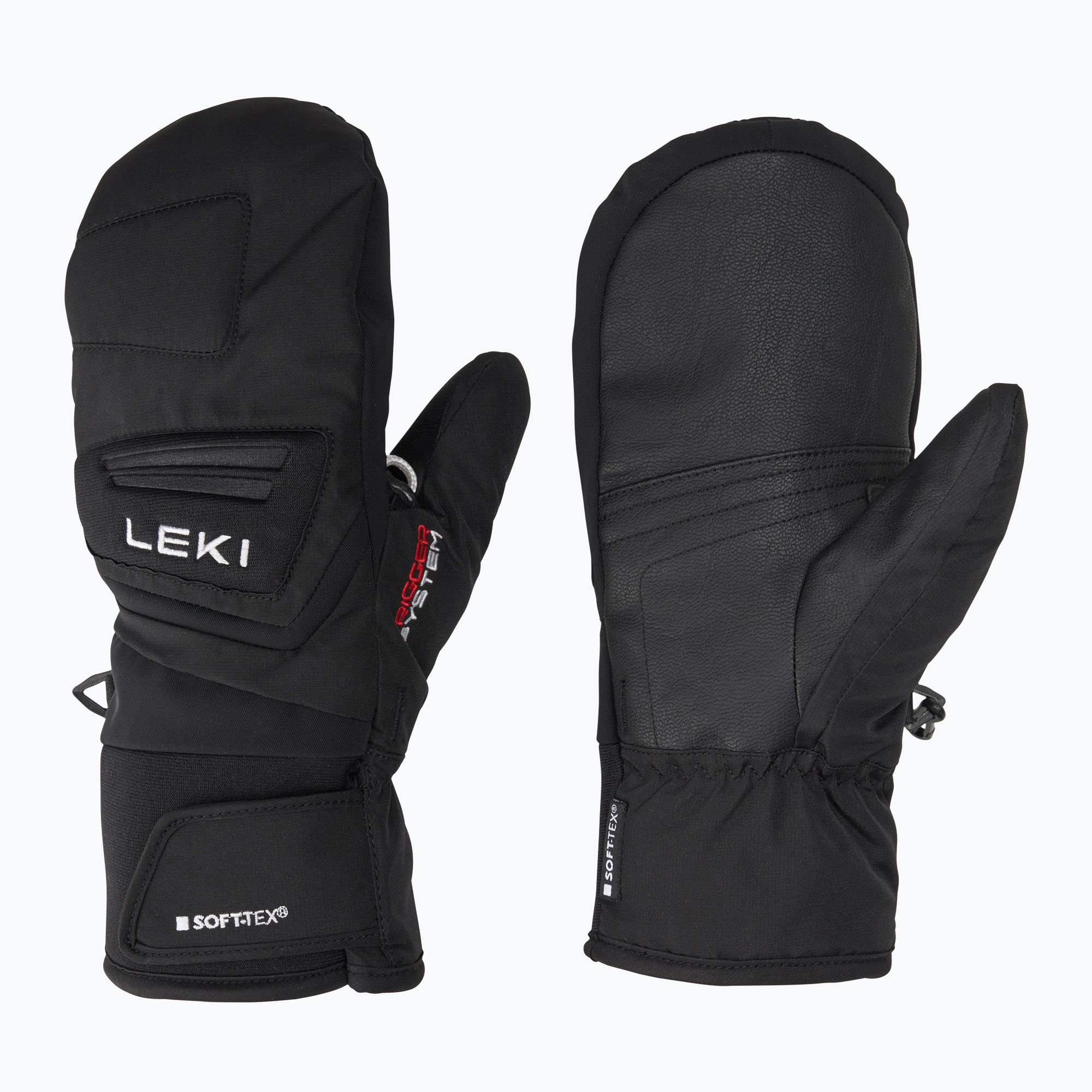 Detské lyžiarske rukavice LEKI Griffin 3D Junior Mitt black (Griffin 3D Junior Mitt 654805801)