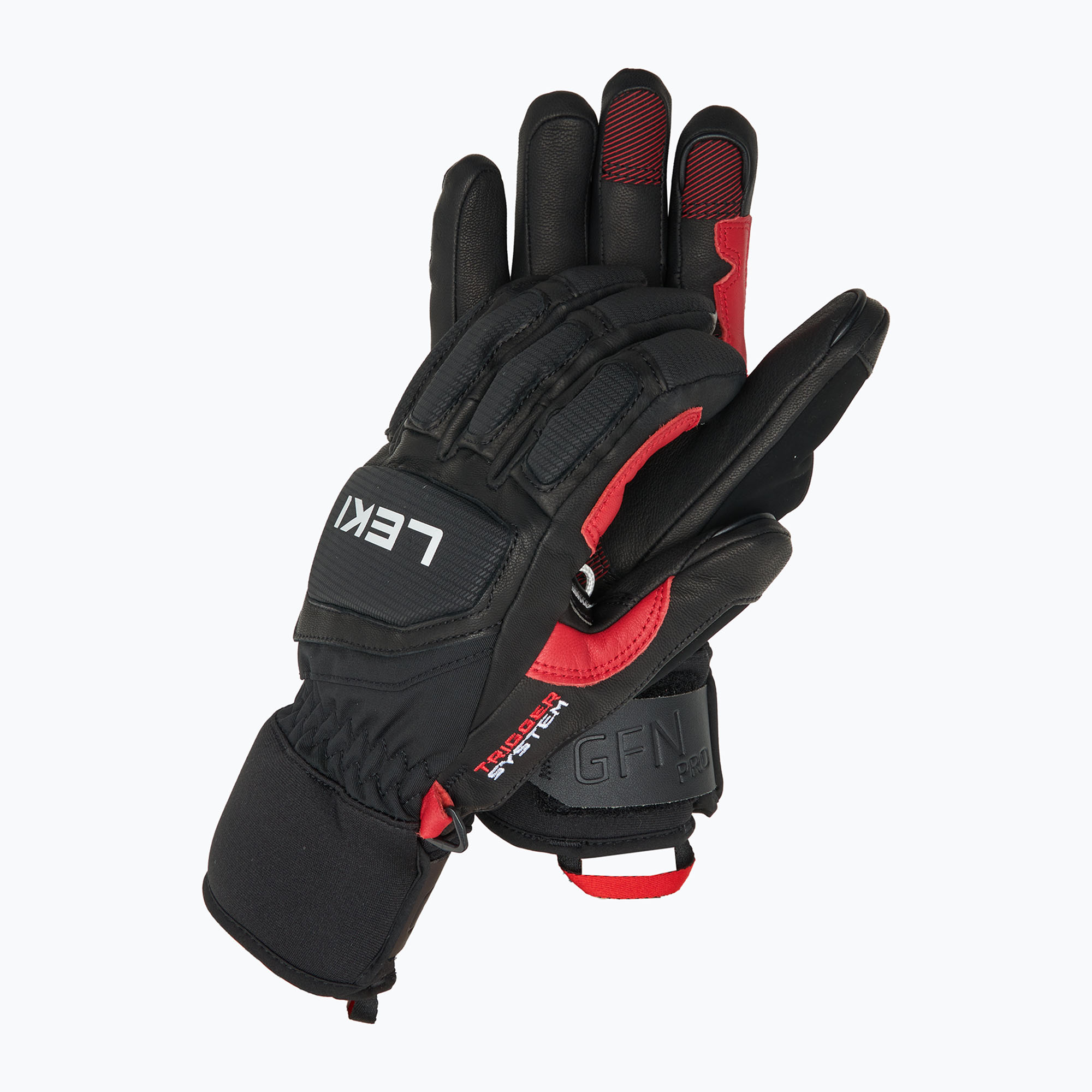 Guanto da sci LEKI Griffin Pro 3D nero/rosso/bianco per uomo