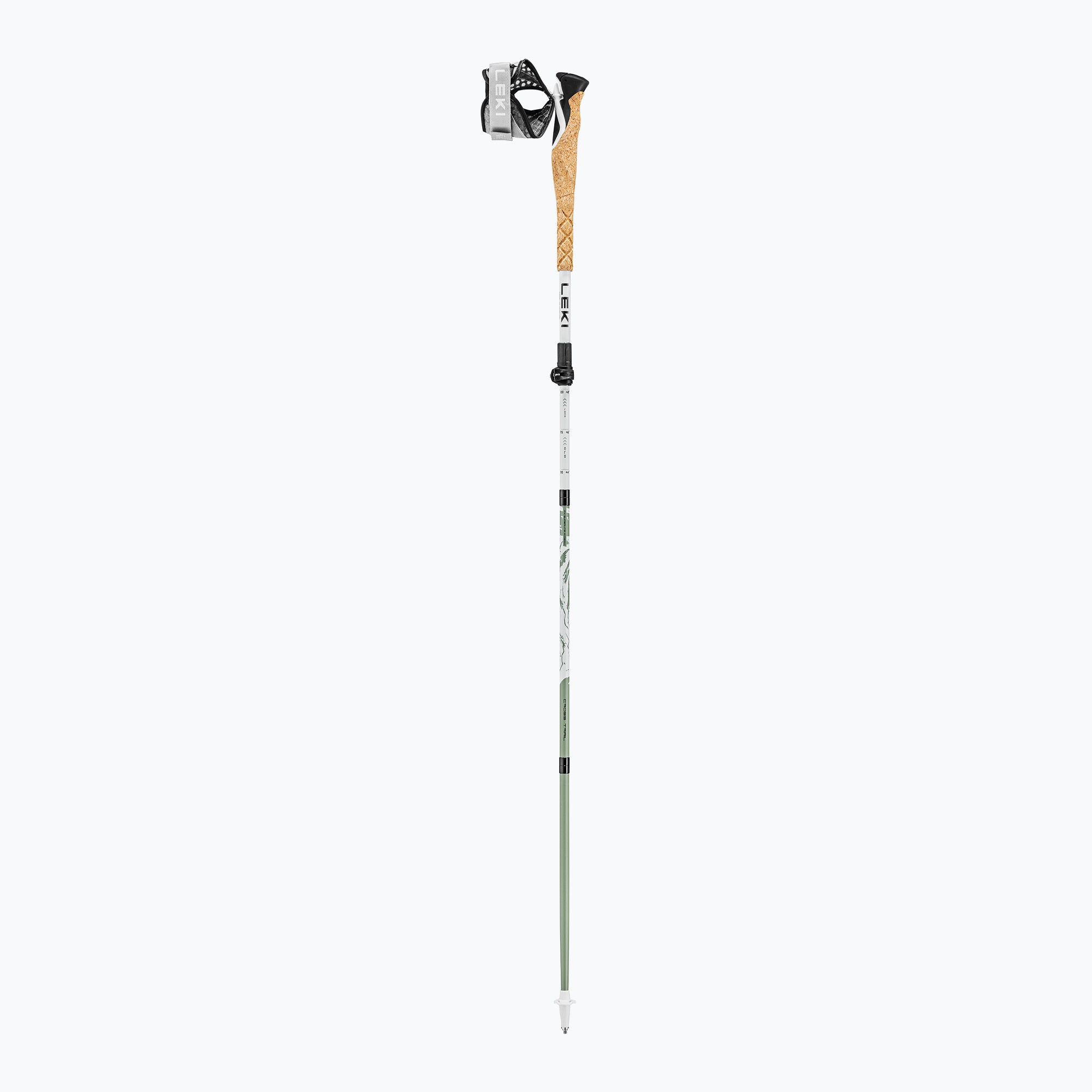 Trekingové palice LEKI Cross Trail FX Superlite white/bright red/black (Cross Trail FX Superlite 65426801)