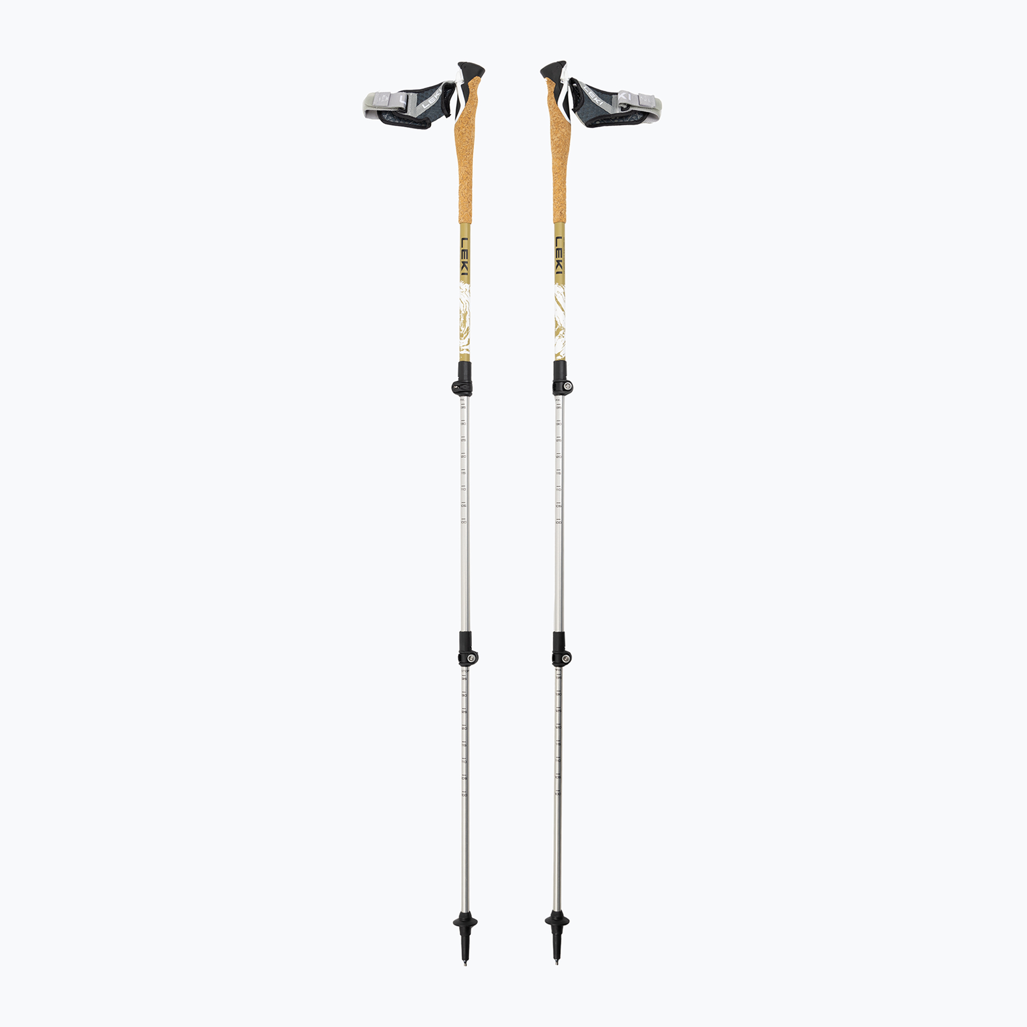 Kije trekkingowe LEKI Cross Trail TA white/goldbrown/black 