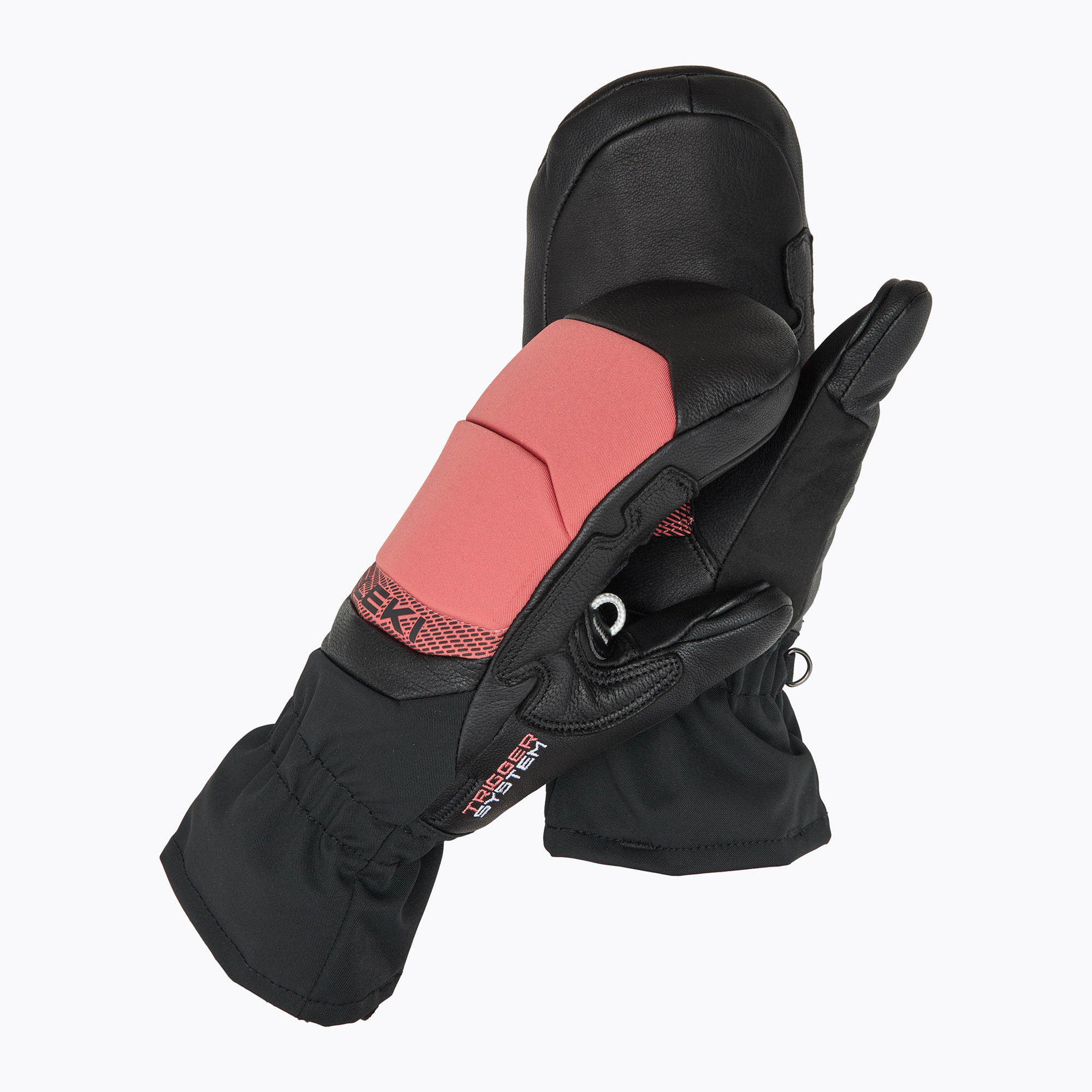 Dámske lyžiarske rukavice LEKI Griffin Base 3D Mitt black/rose