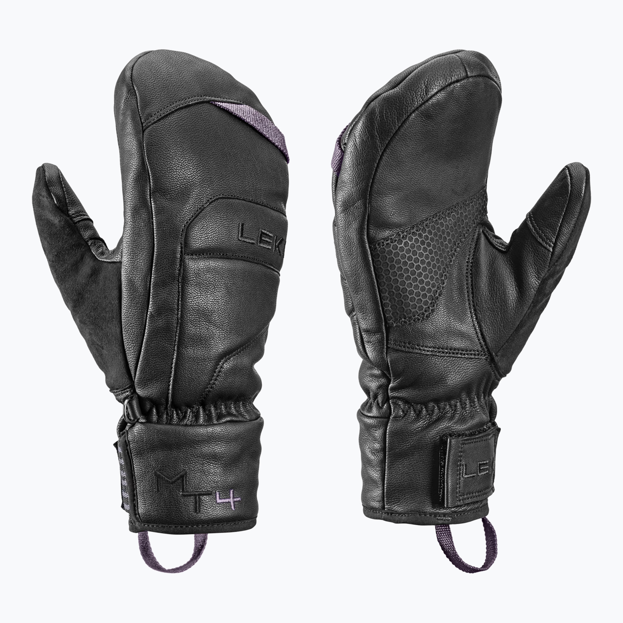 Dámske lyžiarske rukavice LEKI Montera Prime Women Mitt black/blackberry gray (Montera Prime Women Mitt 655858502)