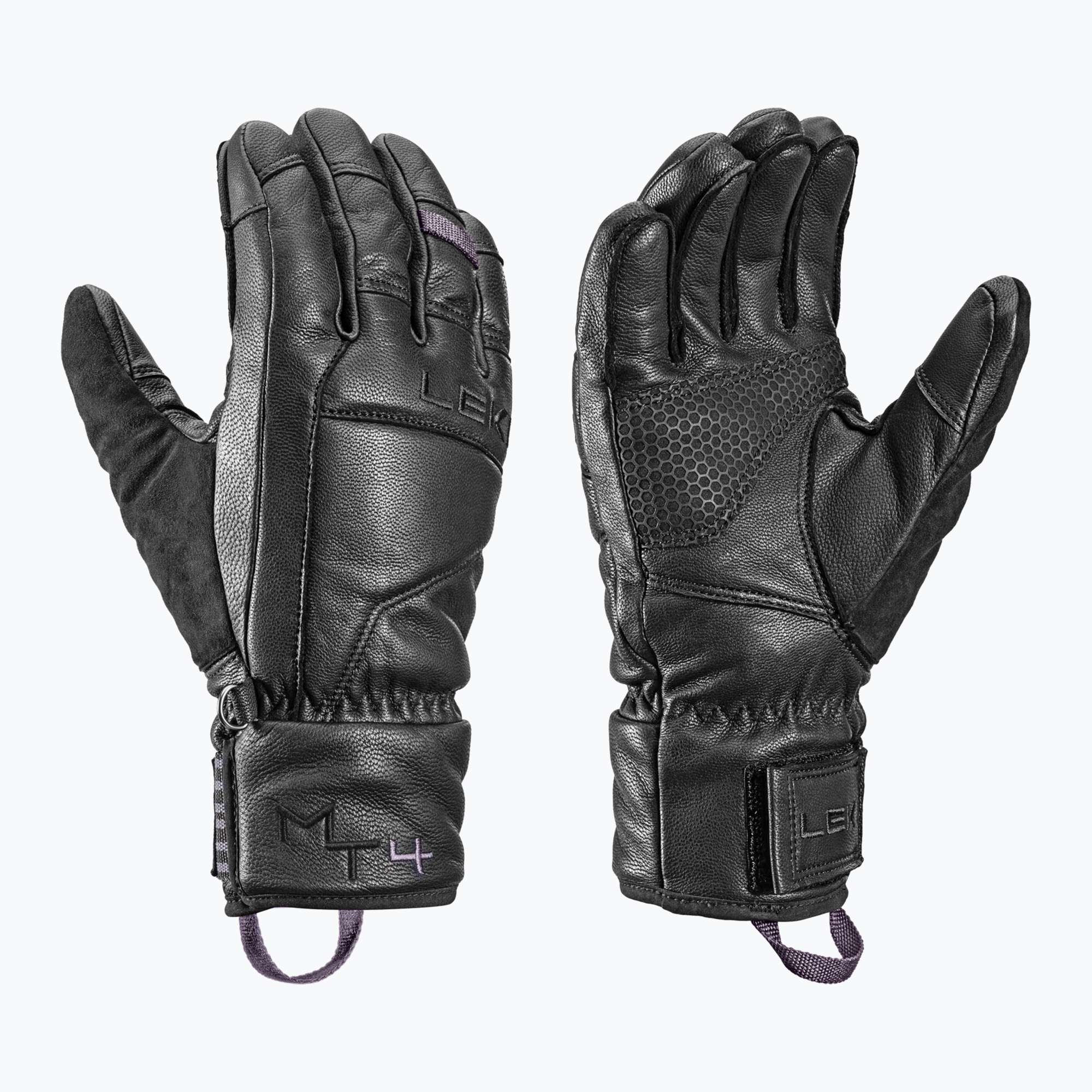 Rękawice narciarskie damskie LEKI Montera Prime Women black/blackberry gray | WYSYŁKA W 24H | 30 DNI NA ZWROT