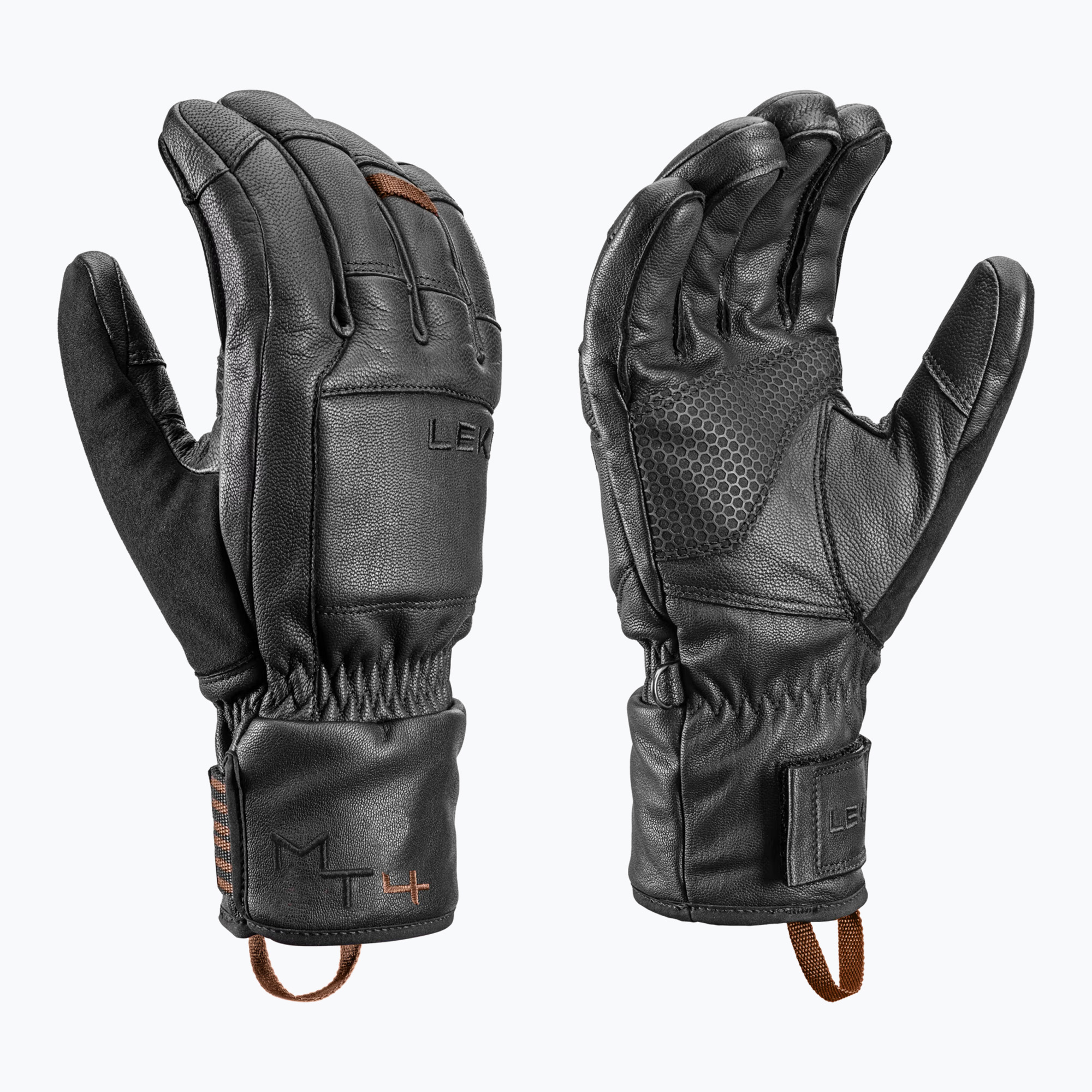 Rękawice narciarskie męskie LEKI Montera Prime black/dark brown | WYSYŁKA W 24H | 30 DNI NA ZWROT