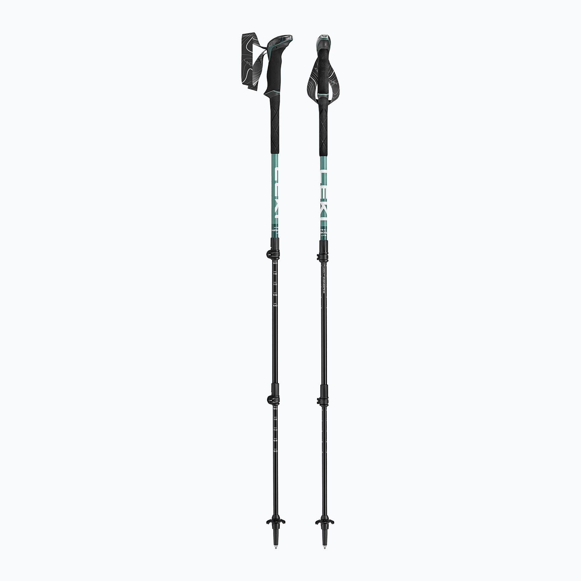 Kije trekkingowe LEKI Makalu Lite malachite green/dark malachite green/white 