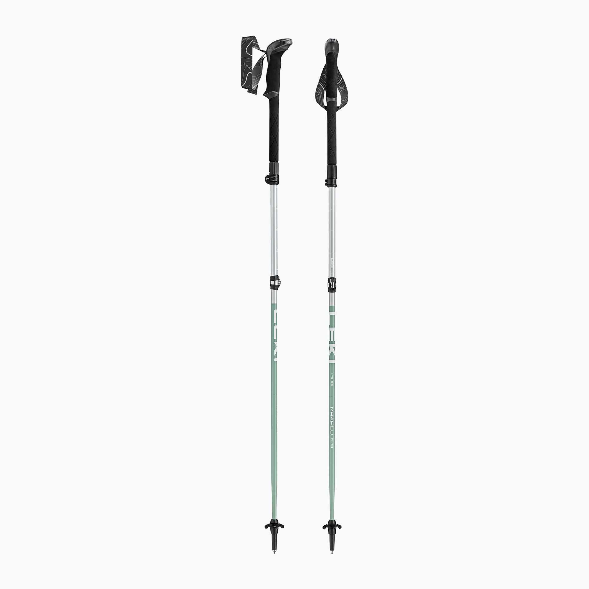 Trekingové palice LEKI Makalu FX TA silver/greygreen/white
