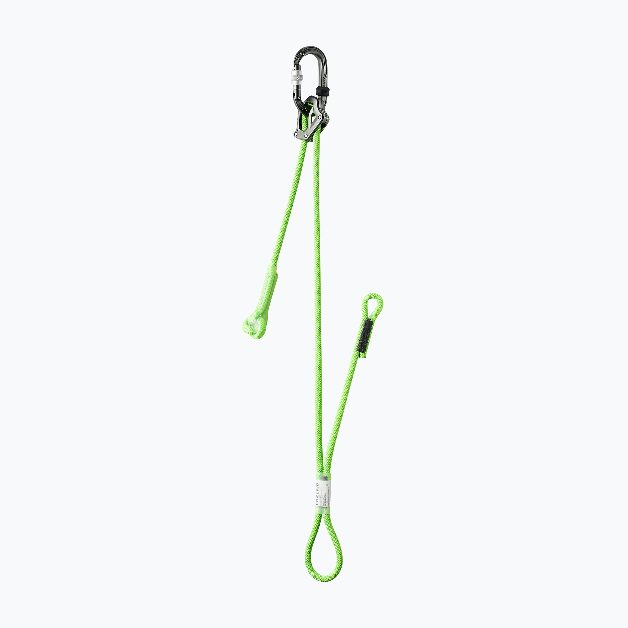 Lonža EDELRID Switch Double Adjust 120 cm neon green